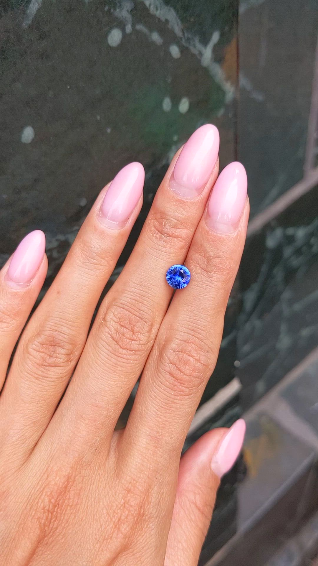 1.34 Ct. Blue Sapphire from Ceylon (Sri Lanka) Size Video