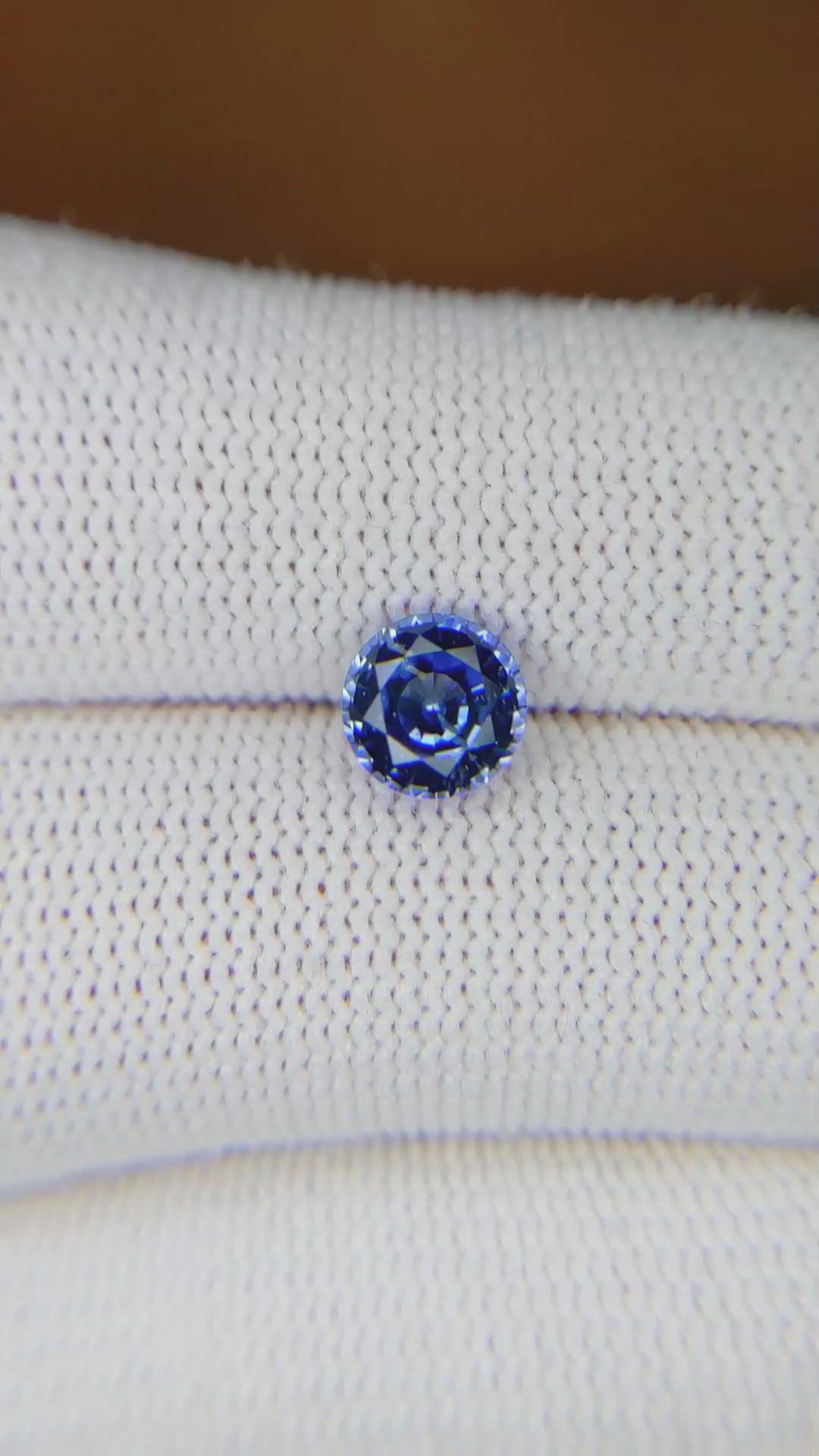 1.65 Ct. Blue Sapphire from Ceylon (Sri Lanka) Size Video