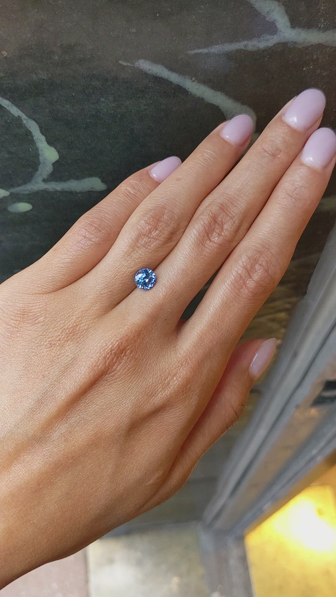 1.65 Ct. Blue Sapphire from Ceylon (Sri Lanka) Size Video