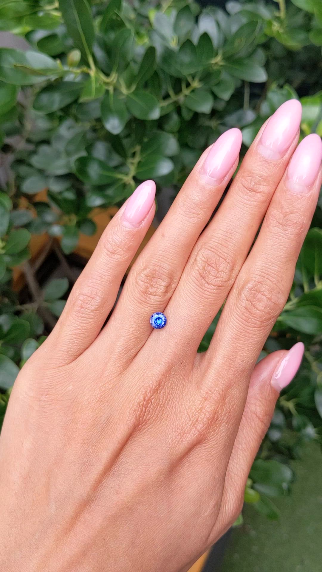 0.92 Ct. Blue Sapphire from Ceylon (Sri Lanka) Size Video
