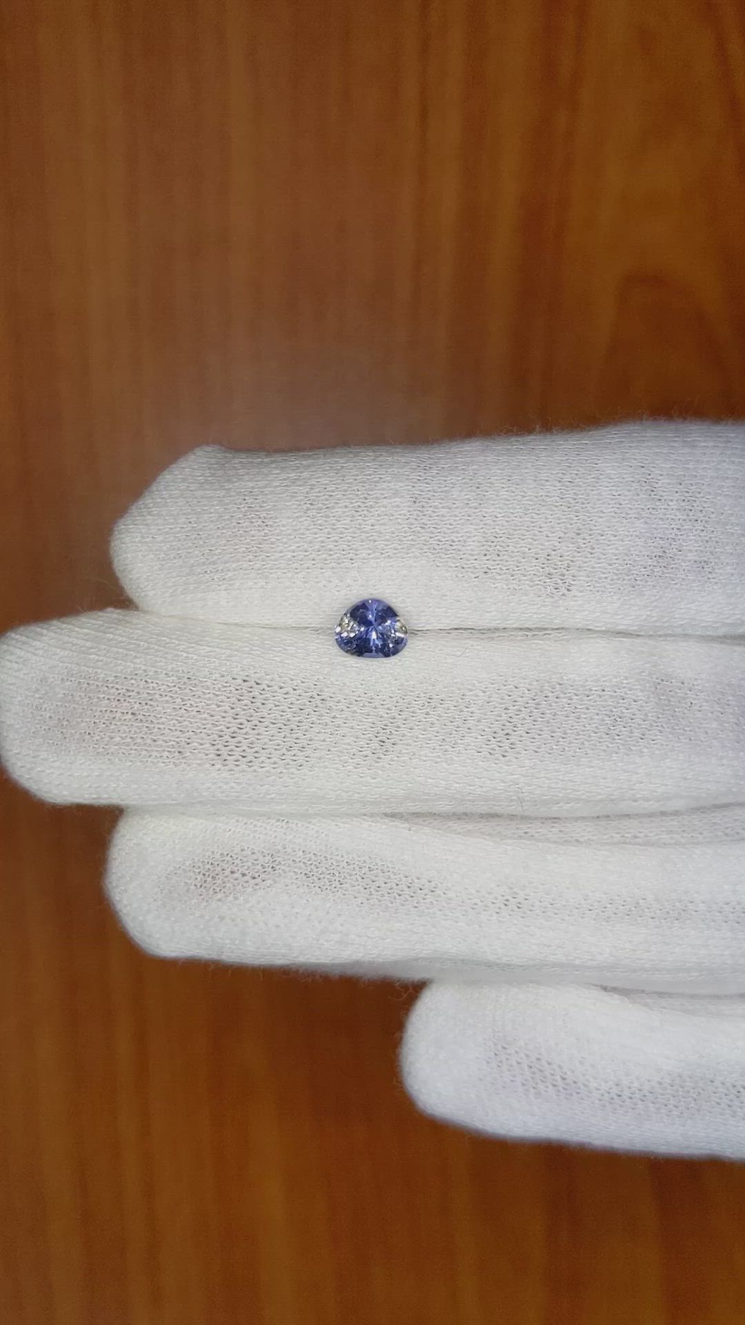 0.79 Ct. Blue Sapphire from Ceylon (Sri Lanka) Size Video