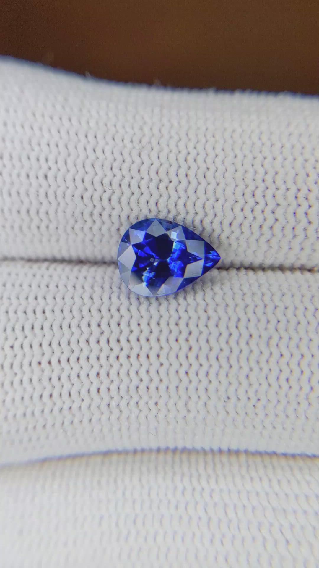 1.62 Ct. Blue Sapphire from Ceylon (Sri Lanka) Size Video