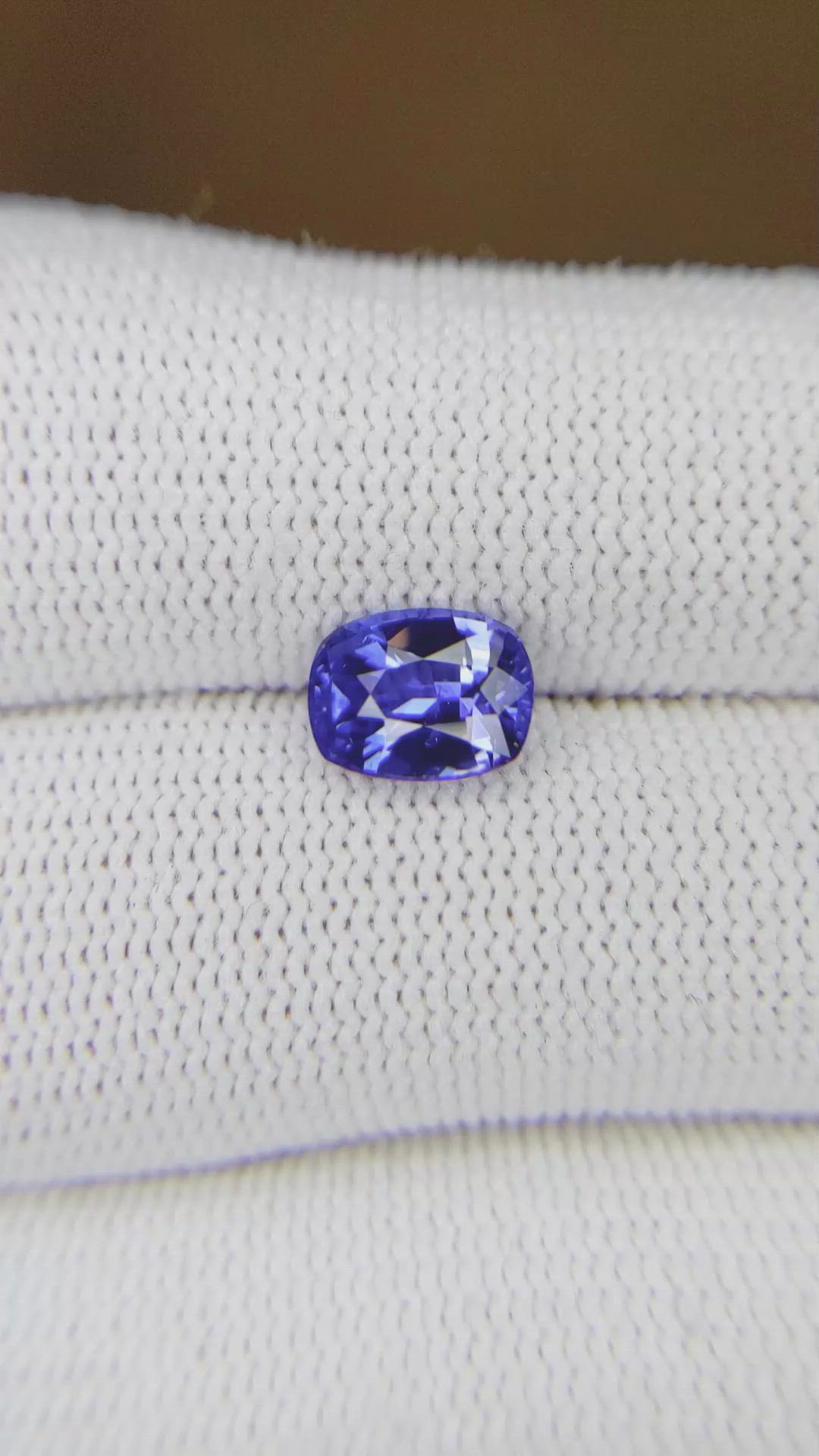 1.97 Ct. Blue Sapphire from Ceylon (Sri Lanka) Size Video