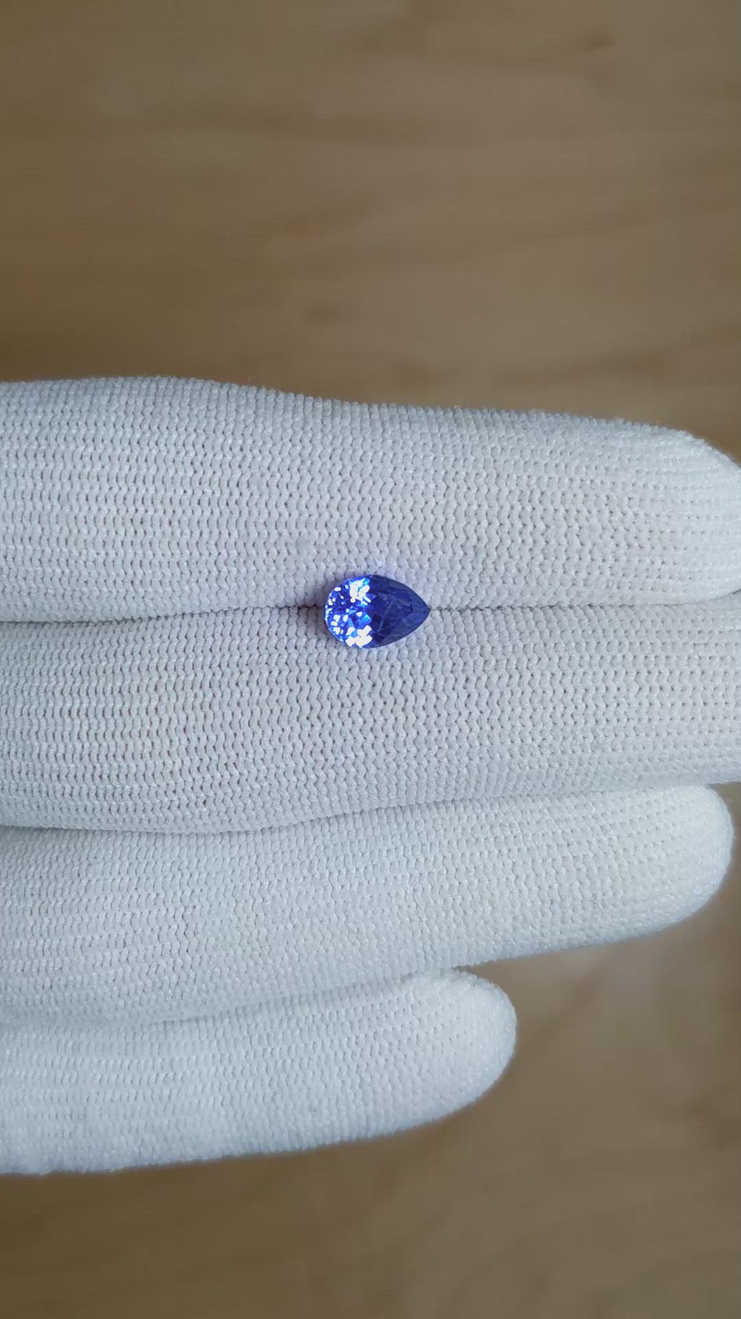 1.81 Ct. Blue Sapphire from Ceylon (Sri Lanka) Size Video