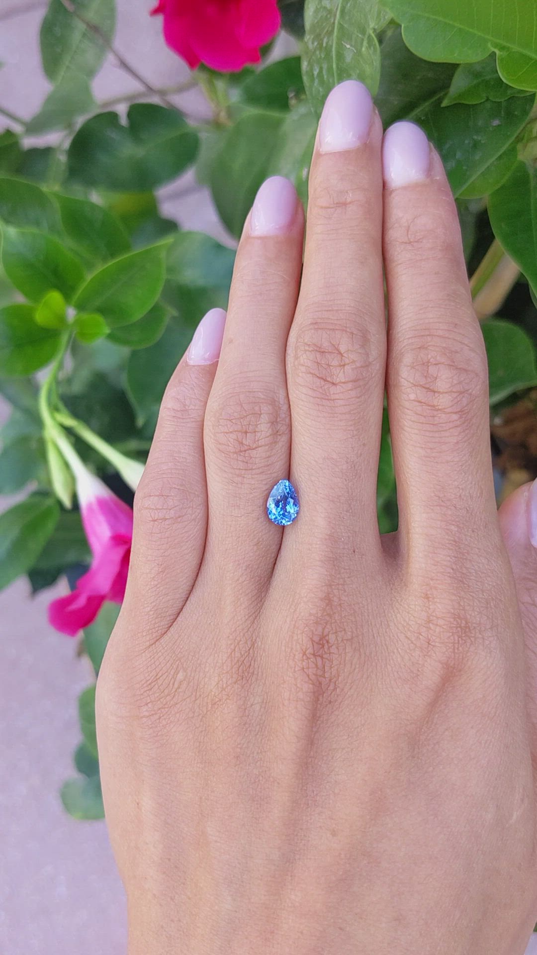 1.81 Ct. Blue Sapphire from Ceylon (Sri Lanka) Size Video