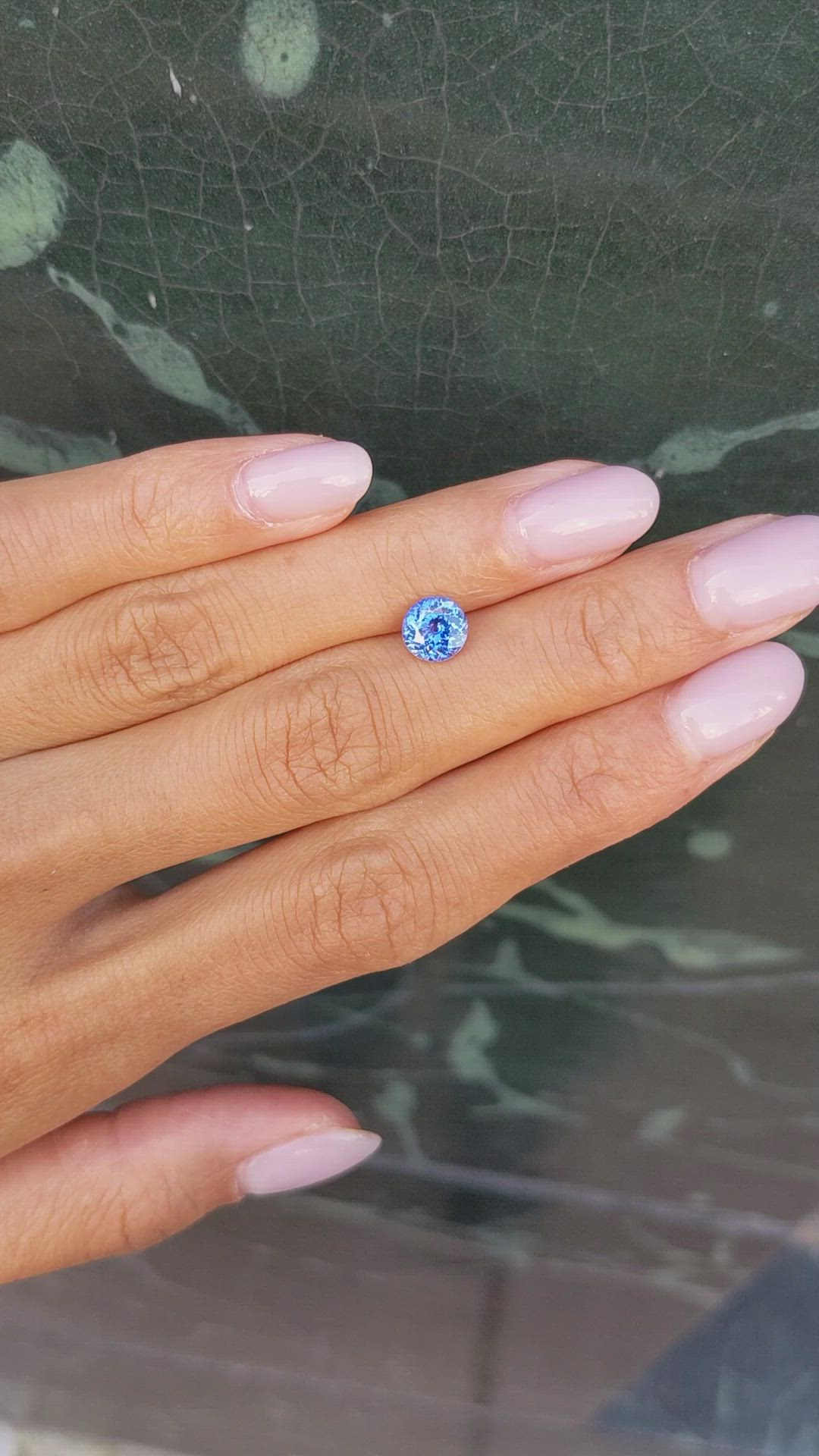 1.44 Ct. Blue Sapphire from Ceylon (Sri Lanka) Size Video