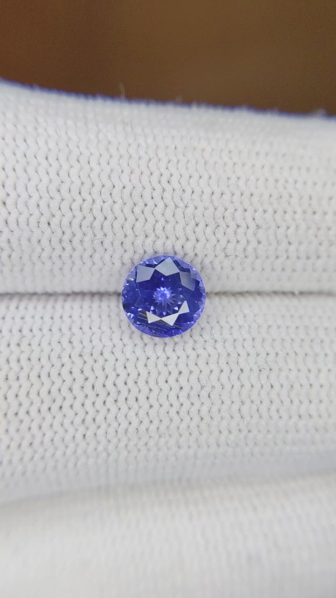 1.44 Ct. Blue Sapphire from Ceylon (Sri Lanka) Size Video