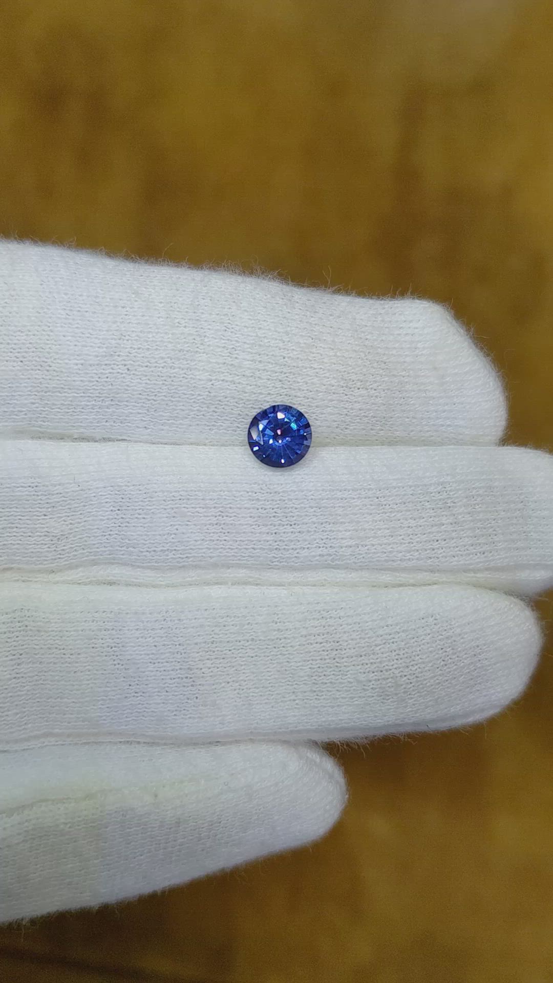 0.88 Ct. Blue Sapphire from Ceylon (Sri Lanka) Size Video