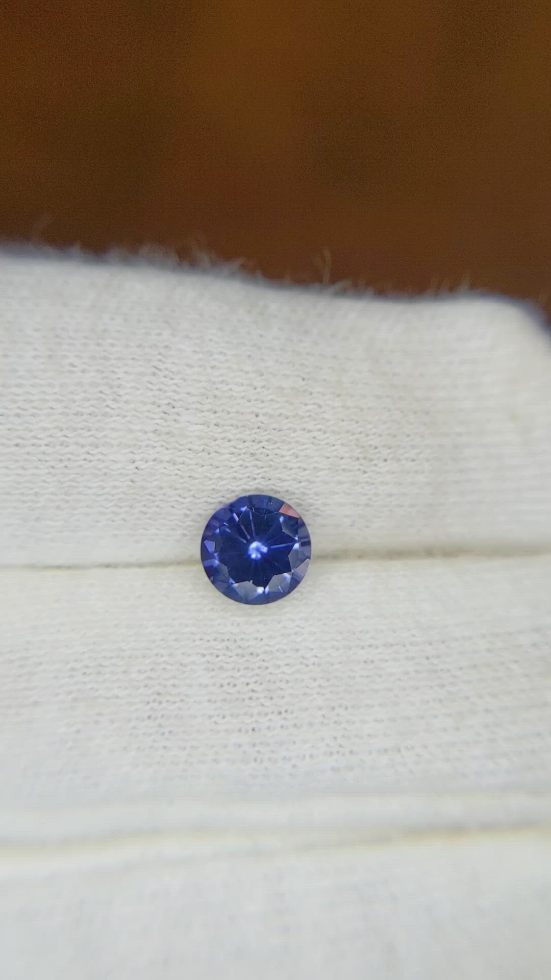 0.88 Ct. Blue Sapphire from Ceylon (Sri Lanka) Size Video