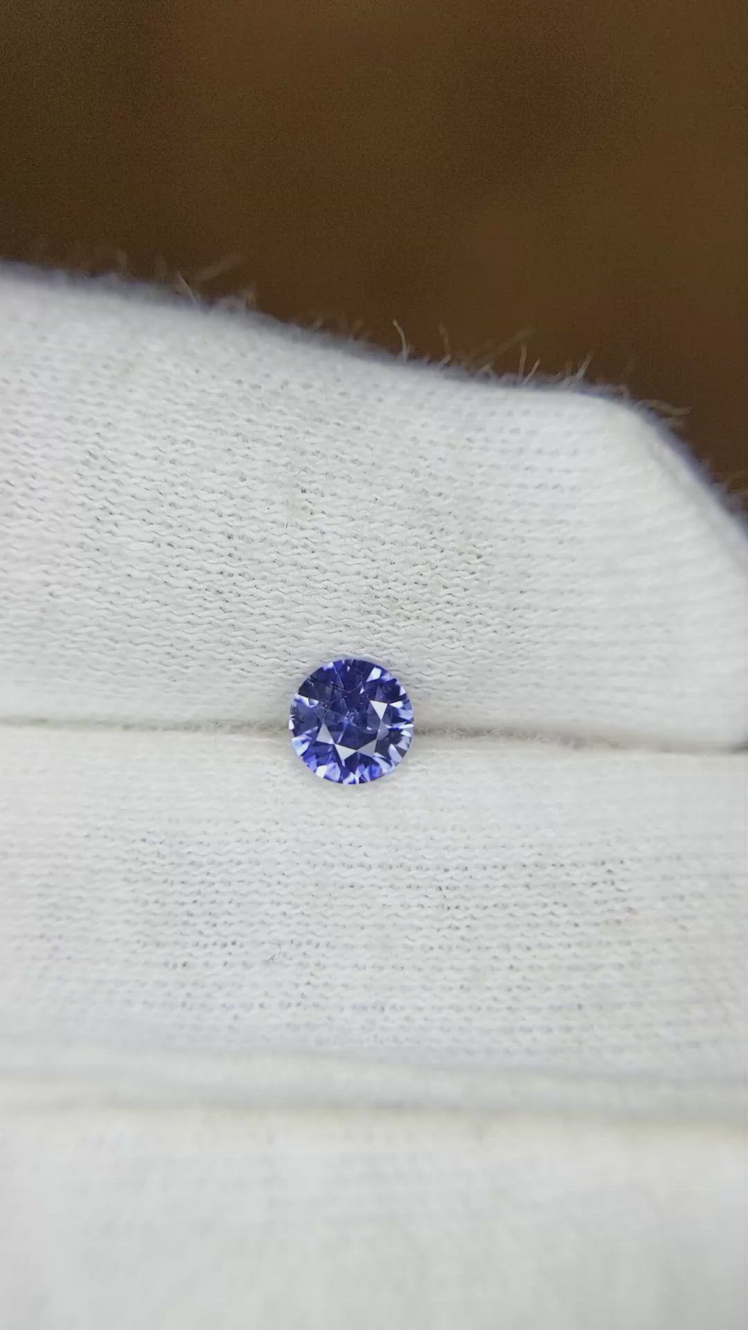 0.47 Ct. Blue Sapphire from Ceylon (Sri Lanka) Size Video