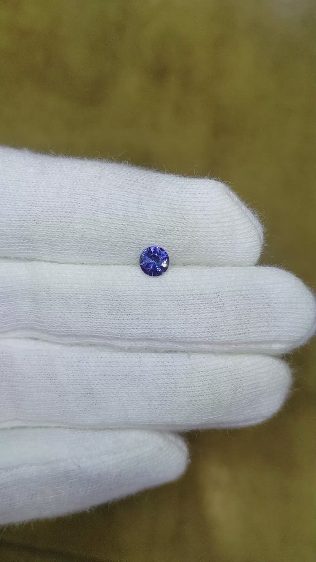0.47 Ct. Blue Sapphire from Ceylon (Sri Lanka) Size Video