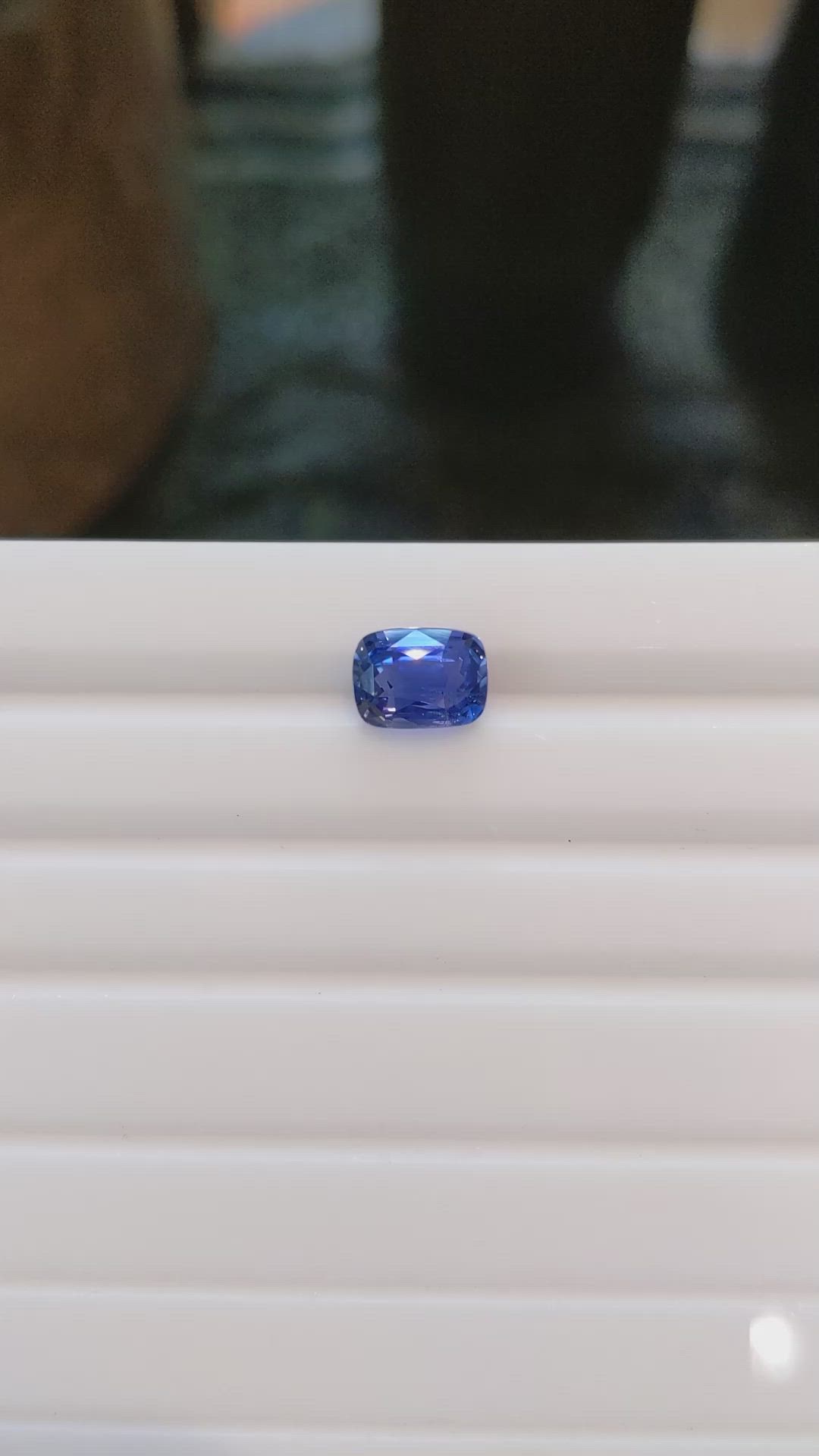 4.12 Ct. Blue Sapphire from Ceylon (Sri Lanka) Size Video