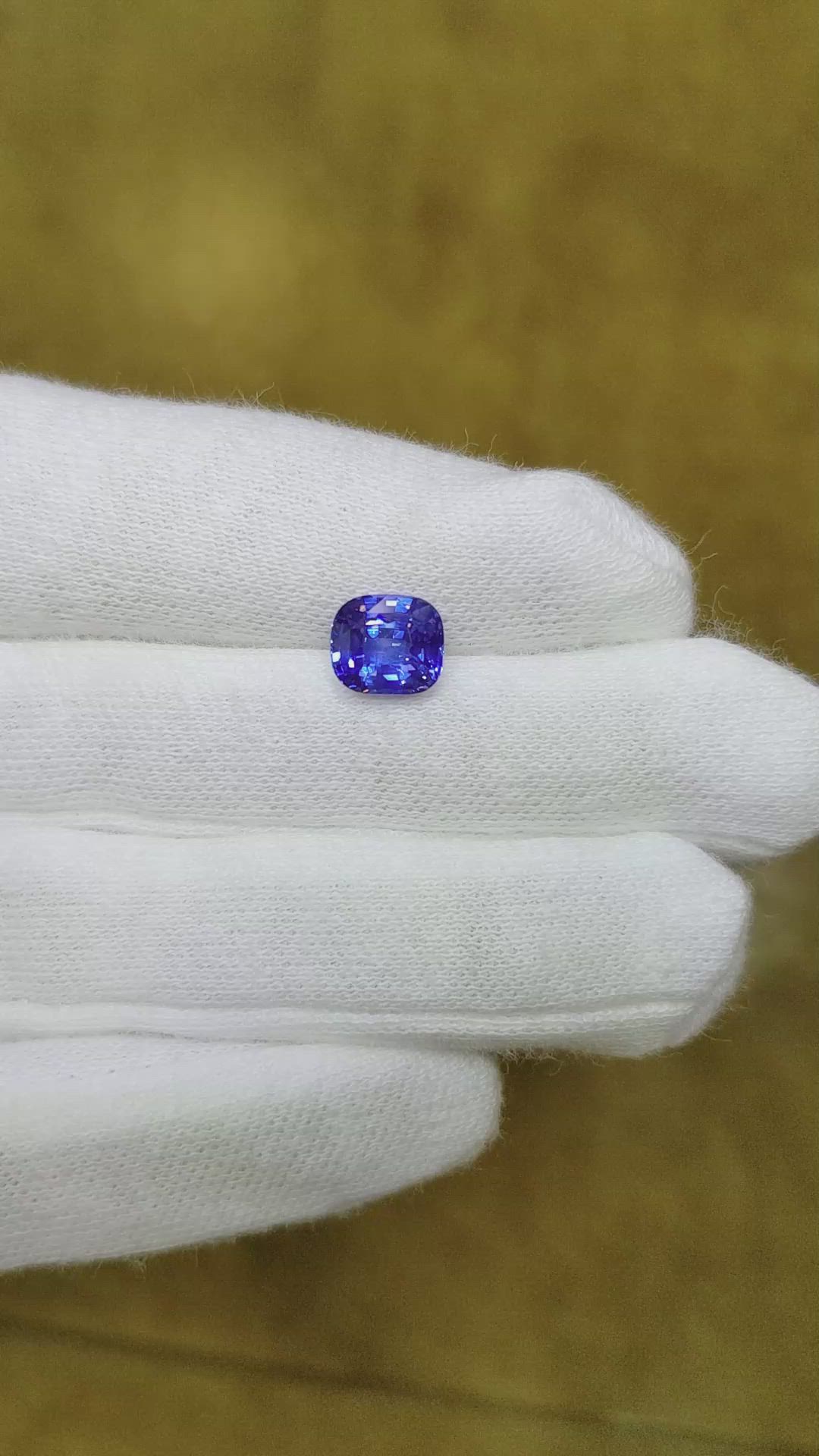 2.01 Ct. Blue Sapphire from Ceylon (Sri Lanka) Size Video