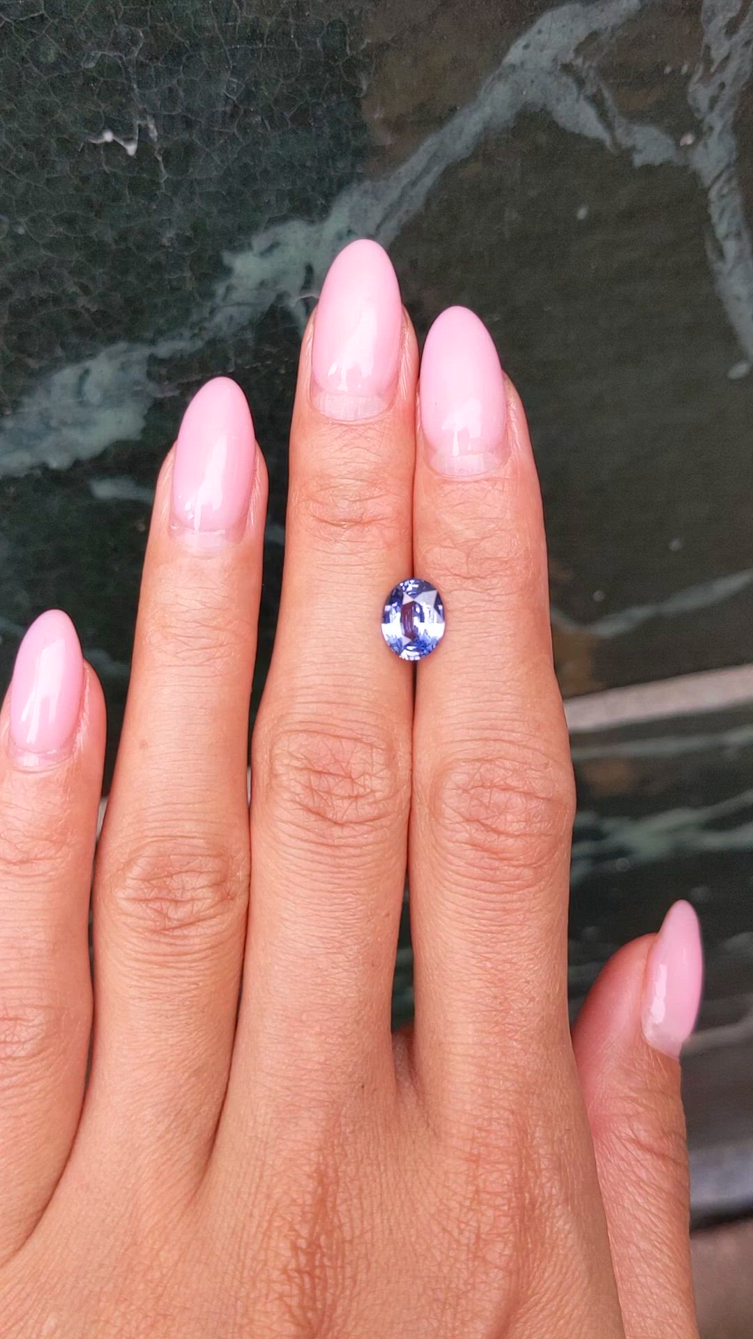 1.72 Ct. Blue Sapphire from Ceylon (Sri Lanka) Size Video