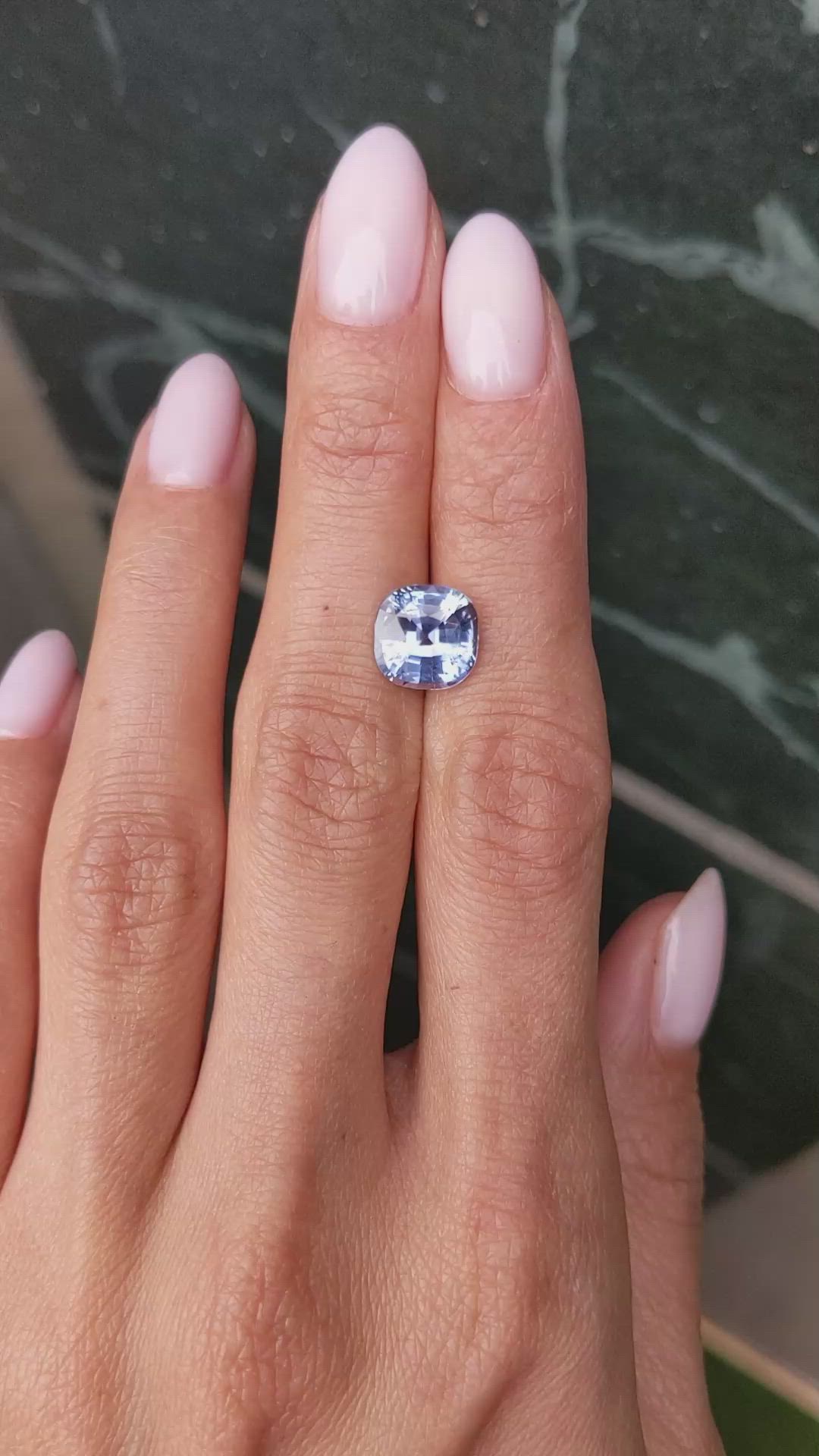 4.21 Ct. Blue Sapphire from Ceylon (Sri Lanka) Size Video