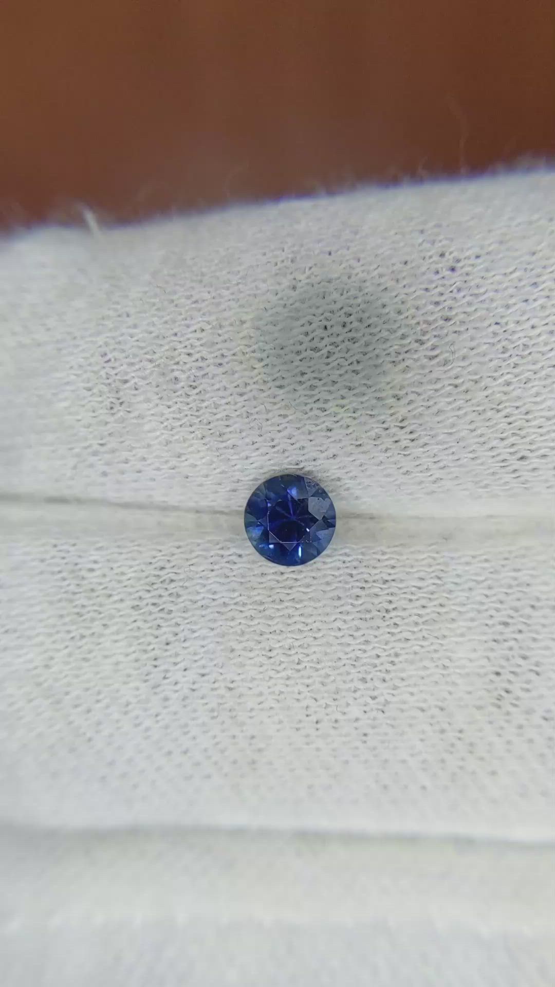 0.59 Ct. Blue Sapphire from Ceylon (Sri Lanka) Size Video