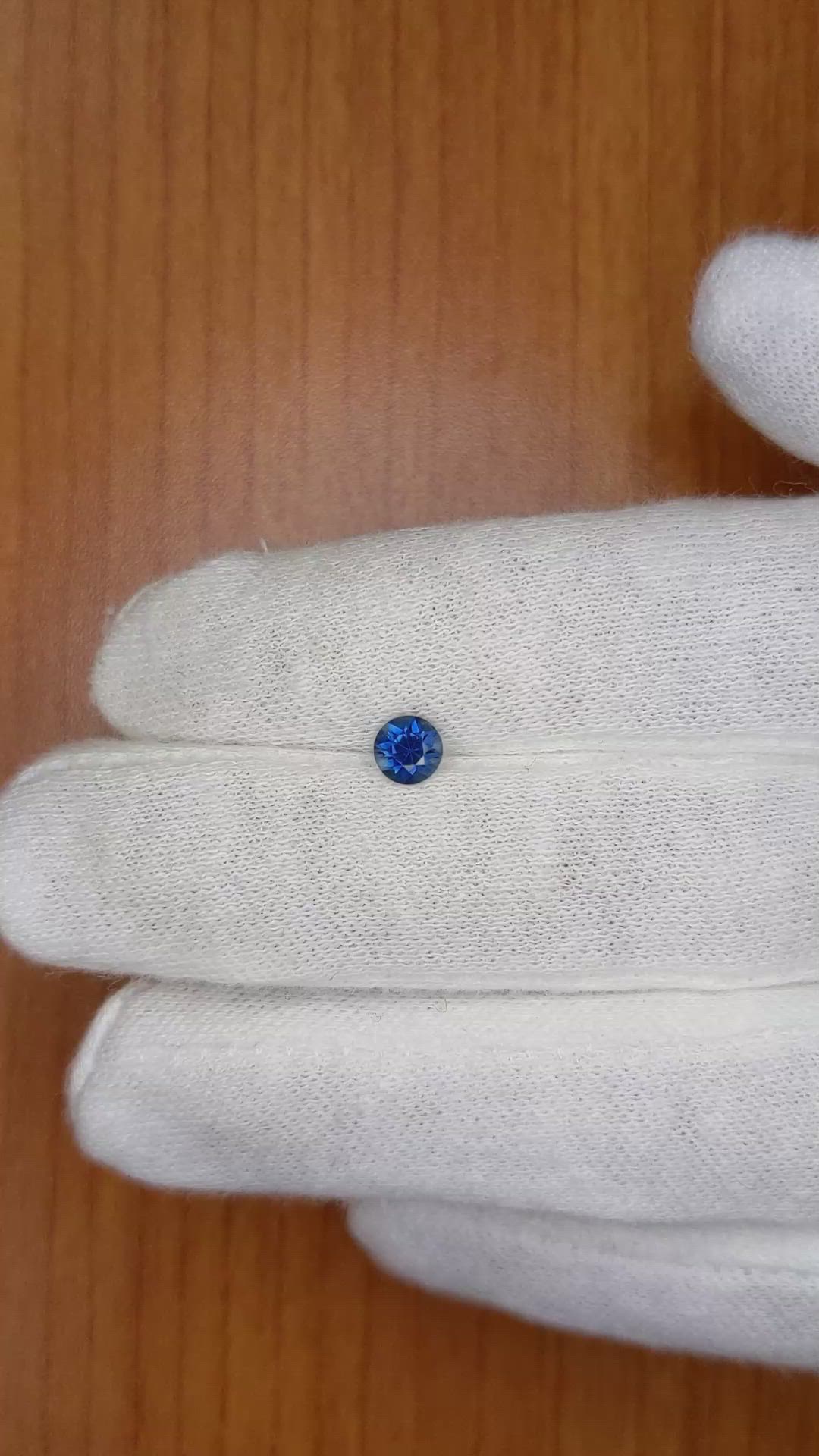 0.59 Ct. Blue Sapphire from Ceylon (Sri Lanka) Size Video