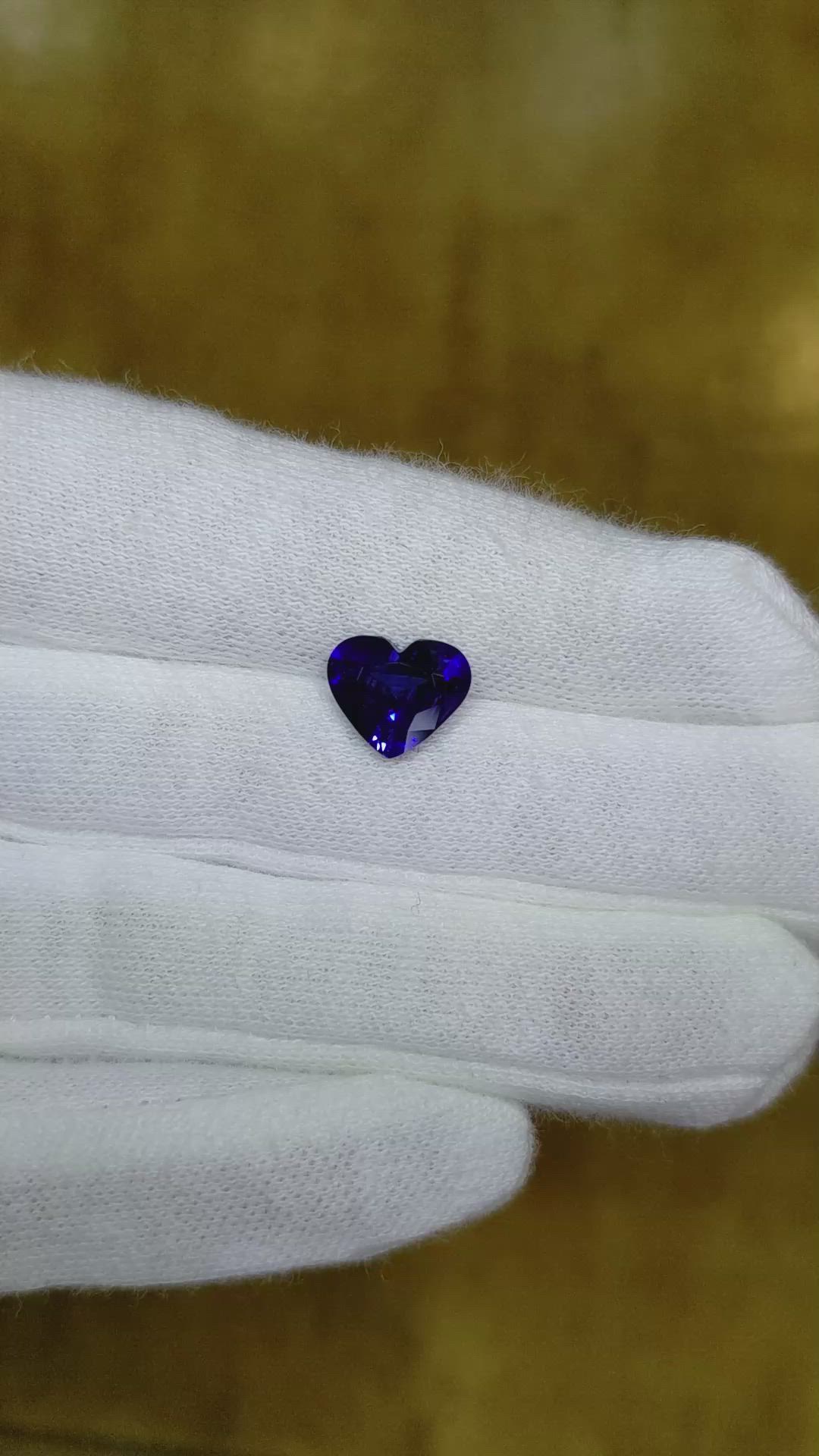 2.60 Ct. Blue Sapphire from Ceylon (Sri Lanka) Size Video