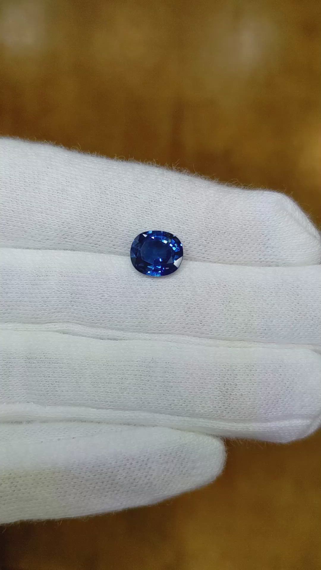1.95 Ct. Blue Sapphire from Thailand Size Video