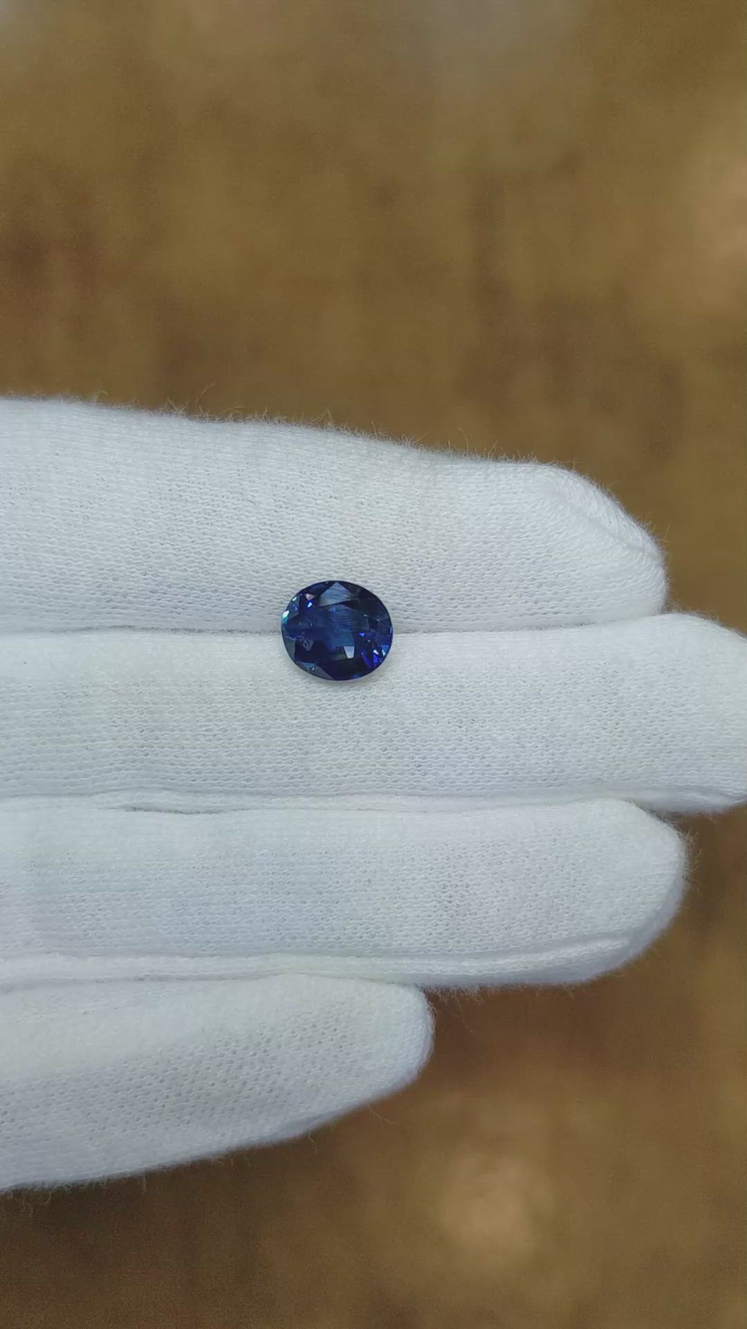 2.36 Ct. Blue Sapphire from Ceylon (Sri Lanka) Size Video