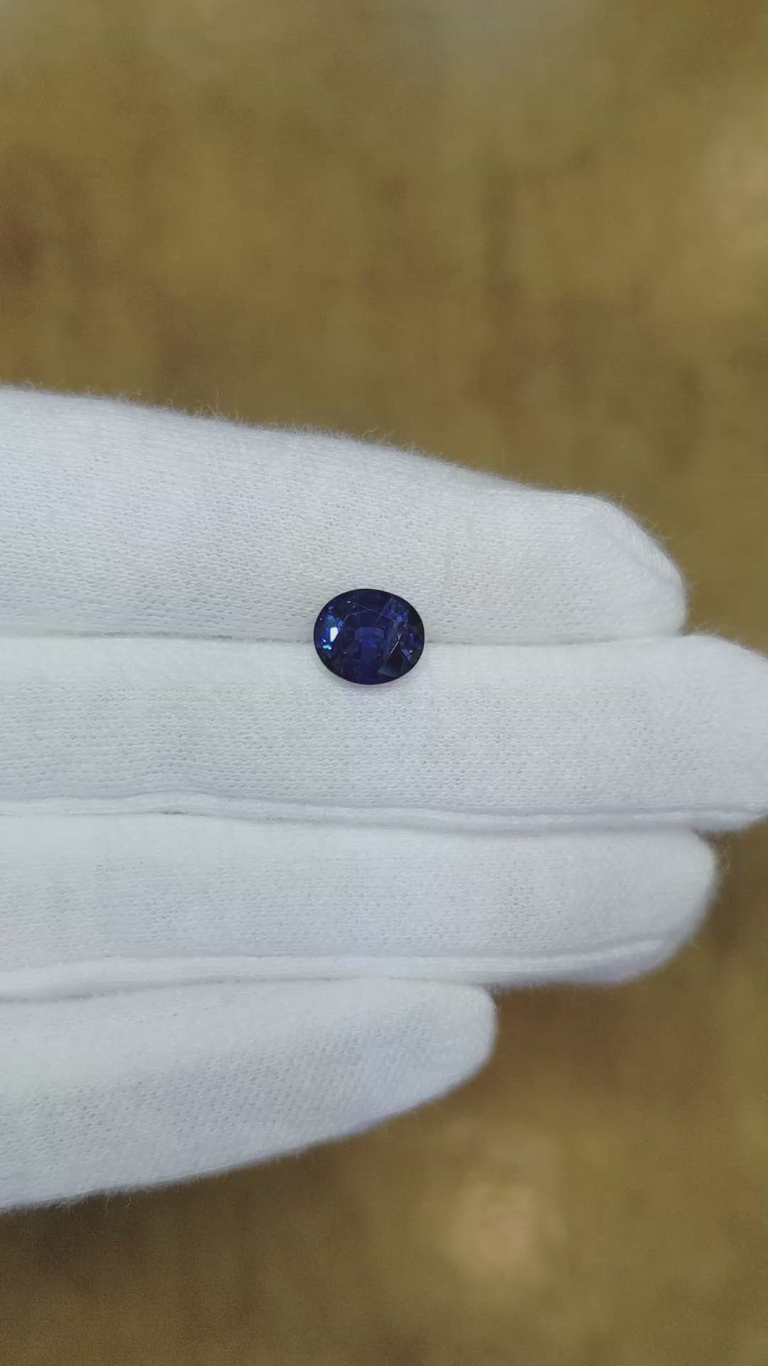 2.27 Ct. Blue Sapphire from Ceylon (Sri Lanka) Size Video