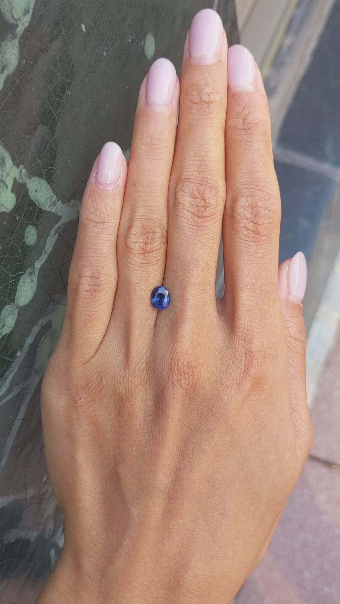 1.13 Ct. Color Change Sapphire from Ceylon (Sri Lanka) Size Video