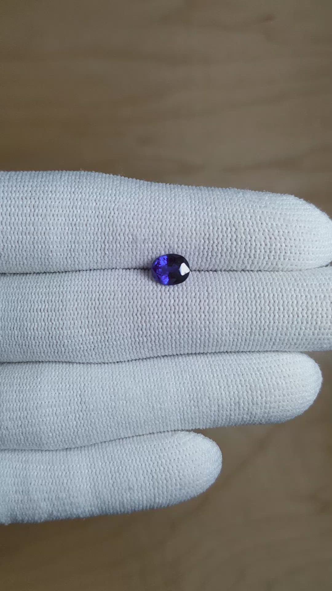 1.13 Ct. Color Change Sapphire from Ceylon (Sri Lanka) Size Video