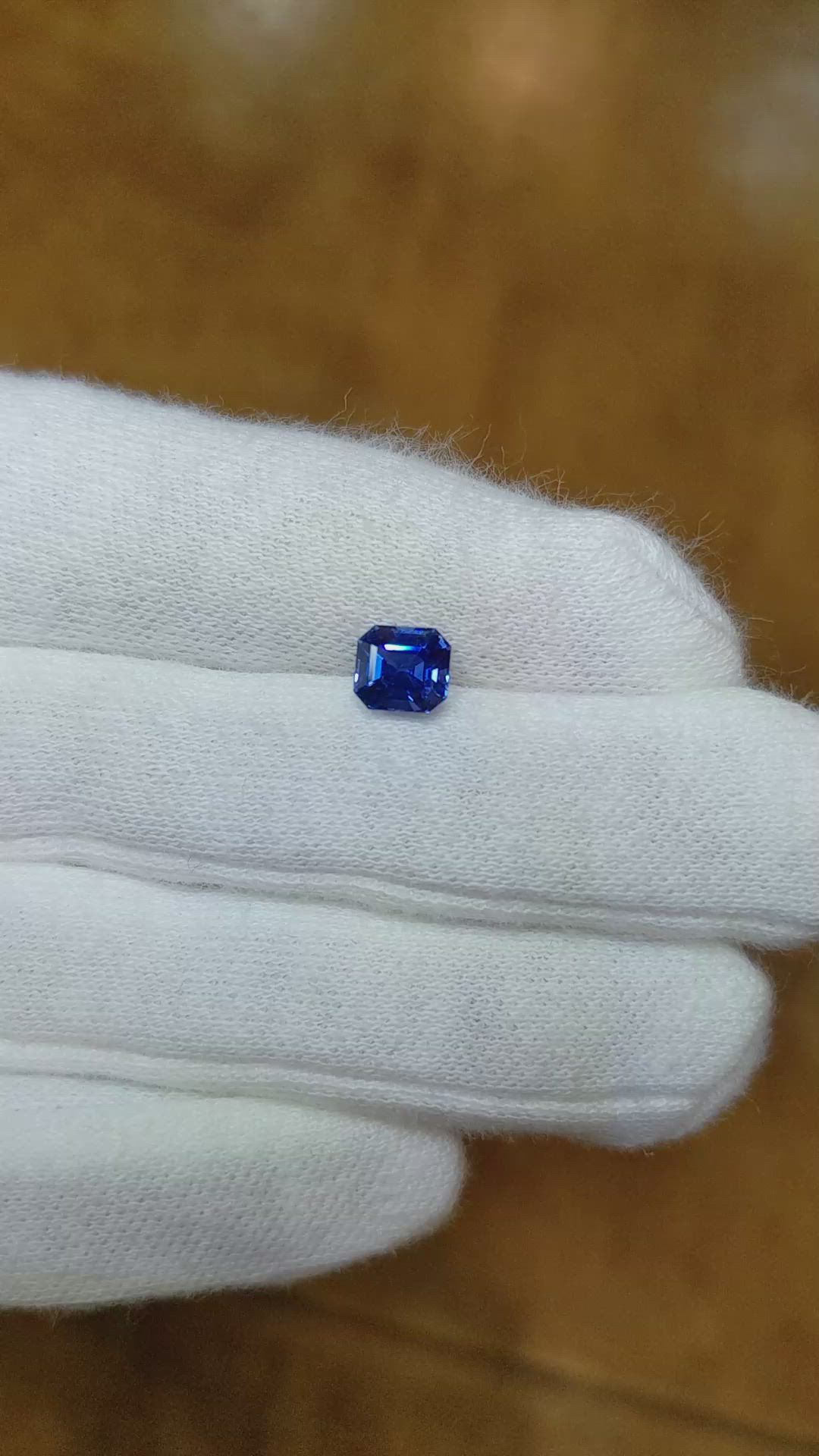1.09 Ct. Blue Sapphire from Ceylon (Sri Lanka) Size Video