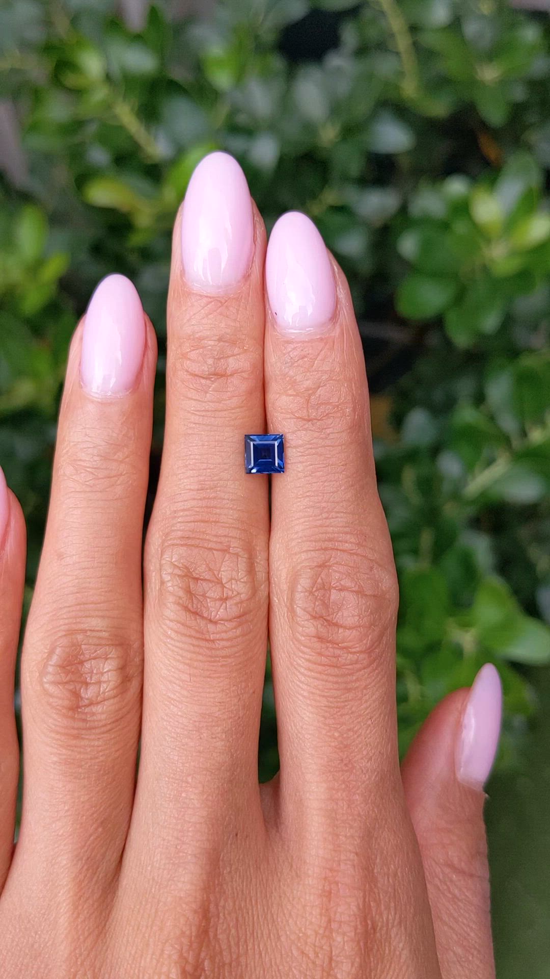 0.89 Ct. Blue Sapphire from Ceylon (Sri Lanka) Size Video