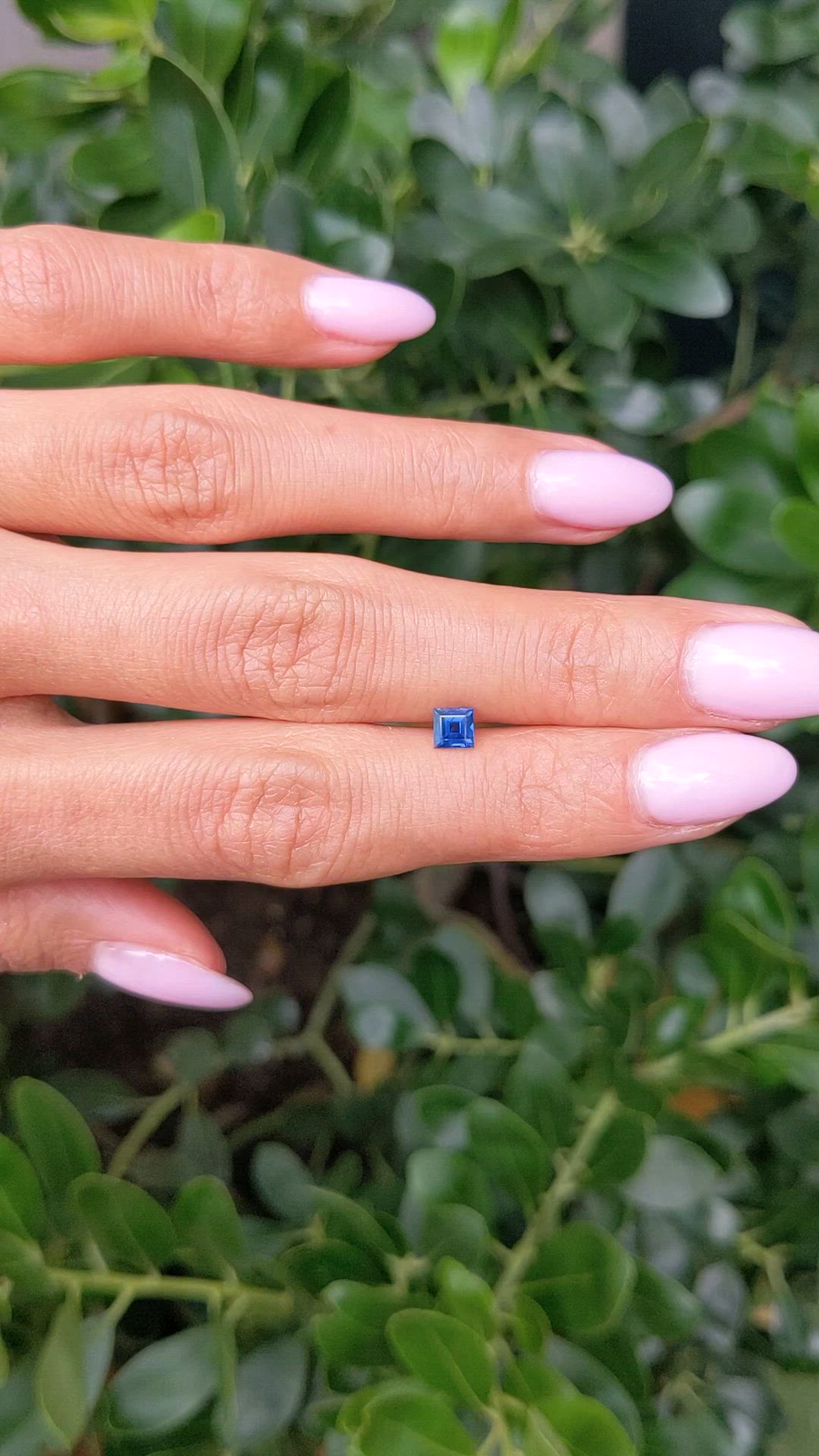 0.50 Ct. Blue Sapphire from Ceylon (Sri Lanka) Size Video