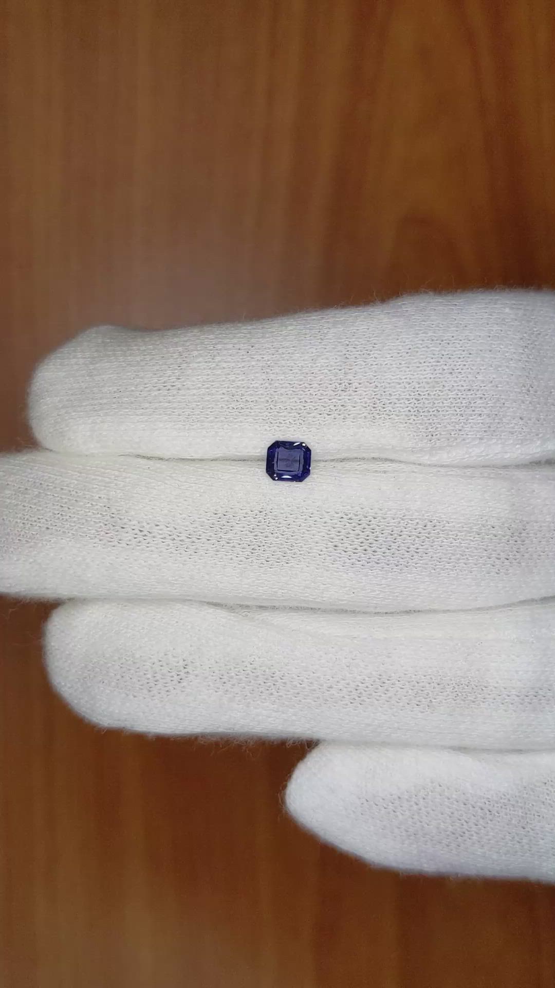 0.54 Ct. Blue Sapphire from Ceylon (Sri Lanka) Size Video