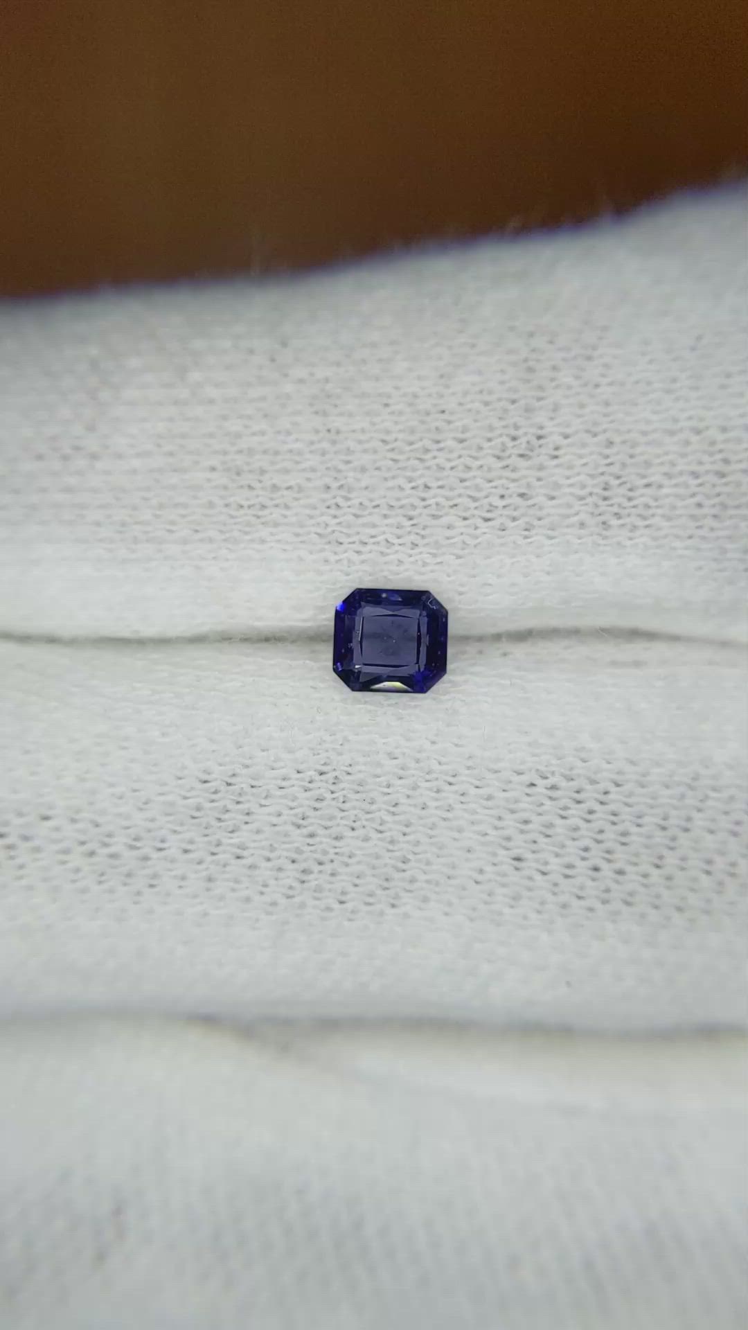 0.54 Ct. Blue Sapphire from Ceylon (Sri Lanka) Size Video