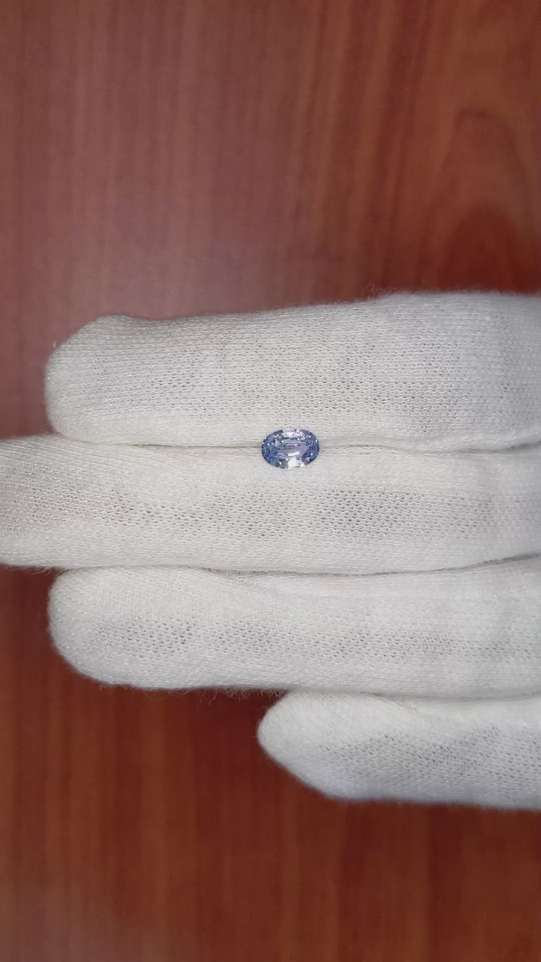 0.67 Ct. Blue Sapphire from Ceylon (Sri Lanka) Size Video