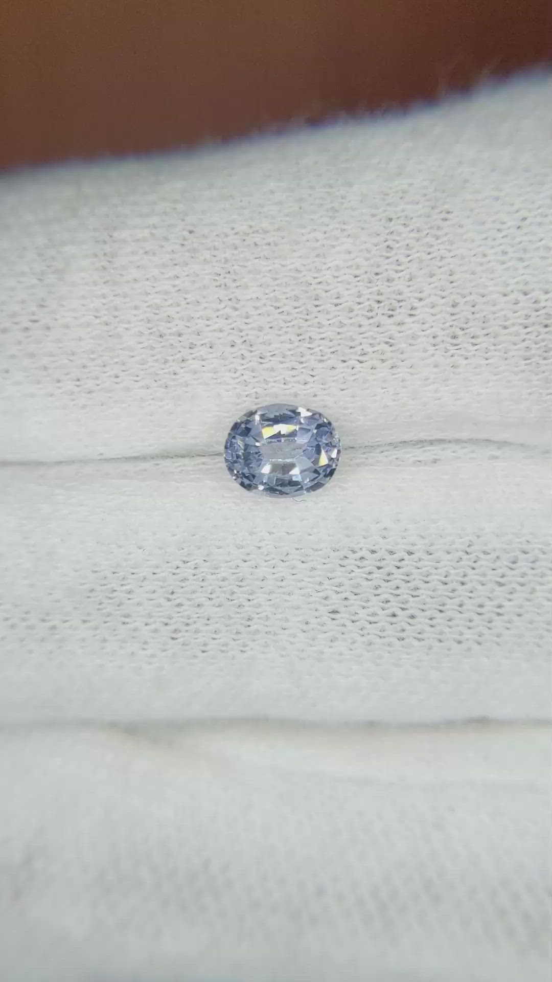 0.88 Ct. Blue Sapphire from Ceylon (Sri Lanka) Size Video