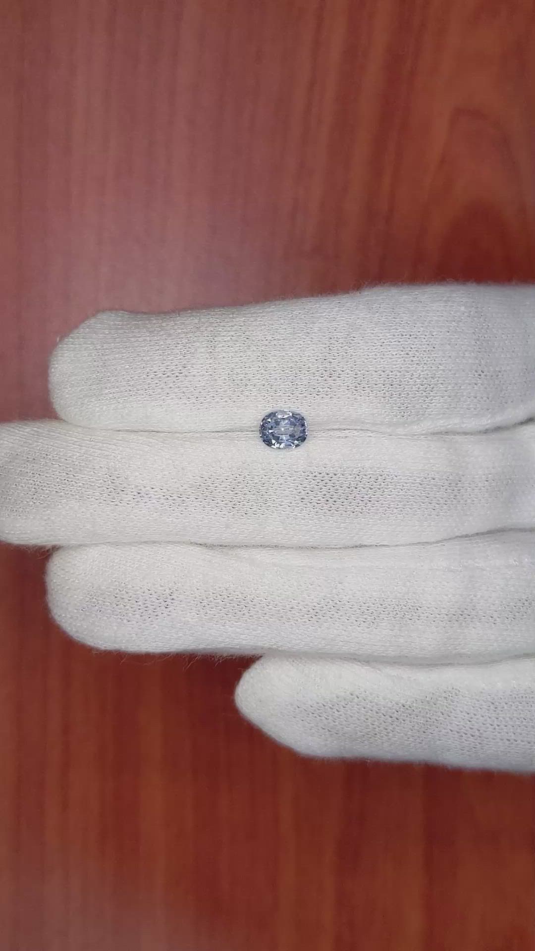 0.88 Ct. Blue Sapphire from Ceylon (Sri Lanka) Size Video