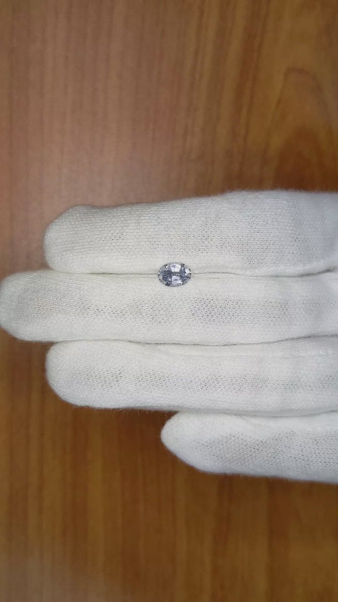 0.93 Ct. Blue Sapphire from Ceylon (Sri Lanka) Size Video