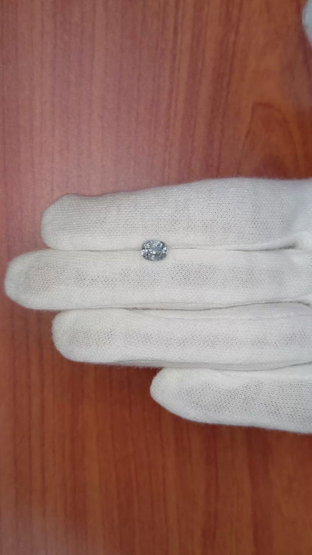 1.29 Ct. Greenish Blue Sapphire from Ceylon (Sri Lanka) Size Video