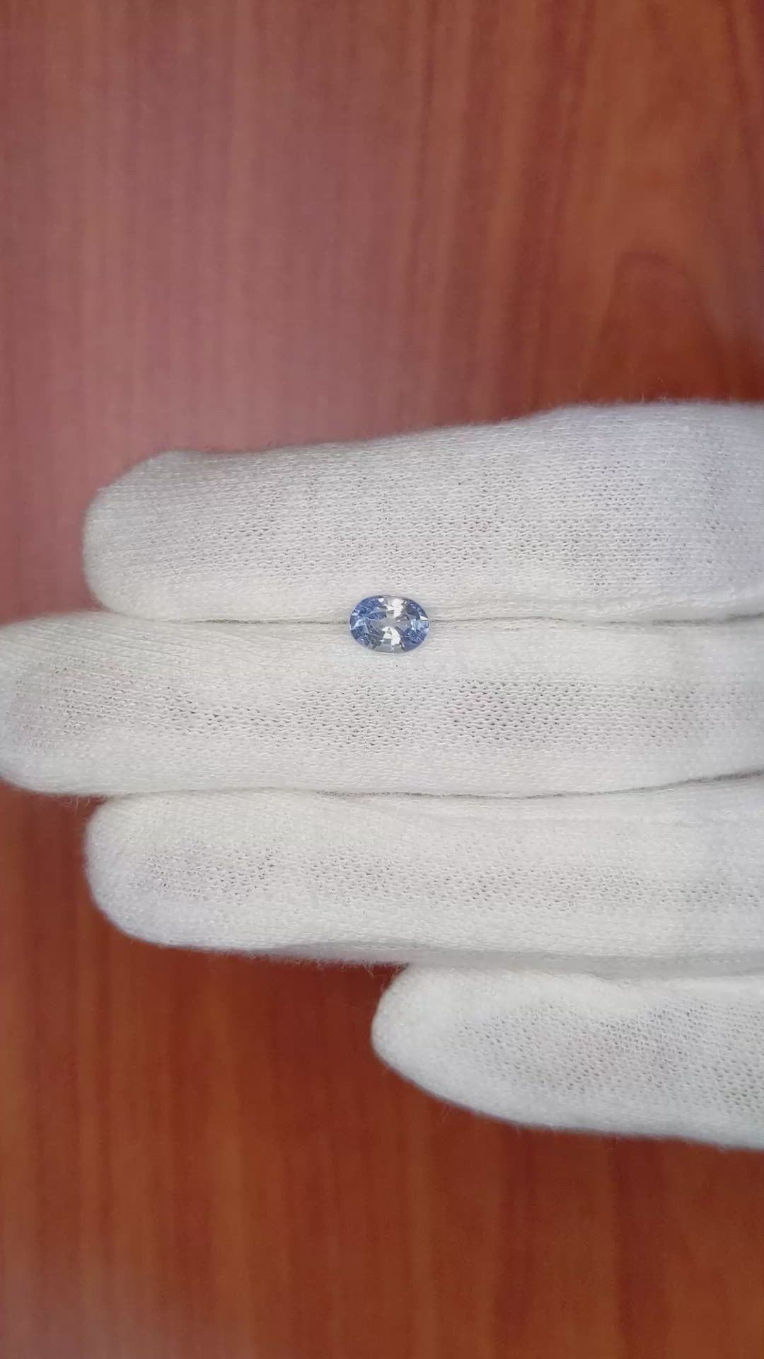 0.92 Ct. Blue Sapphire from Ceylon (Sri Lanka) Size Video