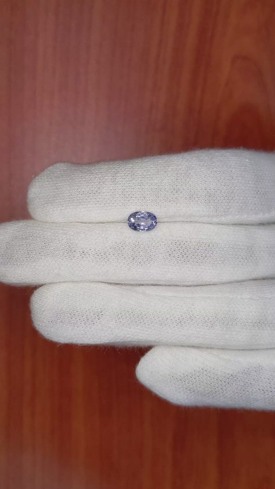 0.97 Ct. Blue Sapphire from Ceylon (Sri Lanka) Size Video