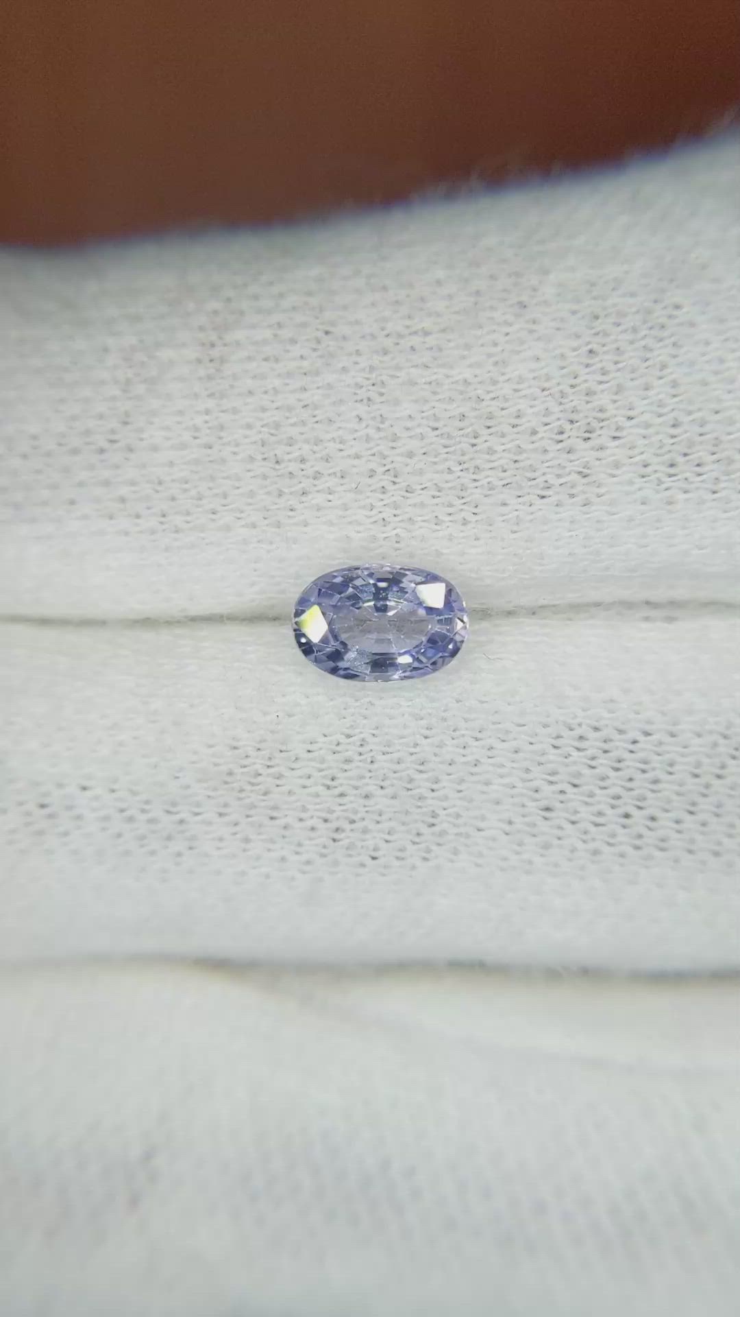 0.97 Ct. Blue Sapphire from Ceylon (Sri Lanka) Size Video