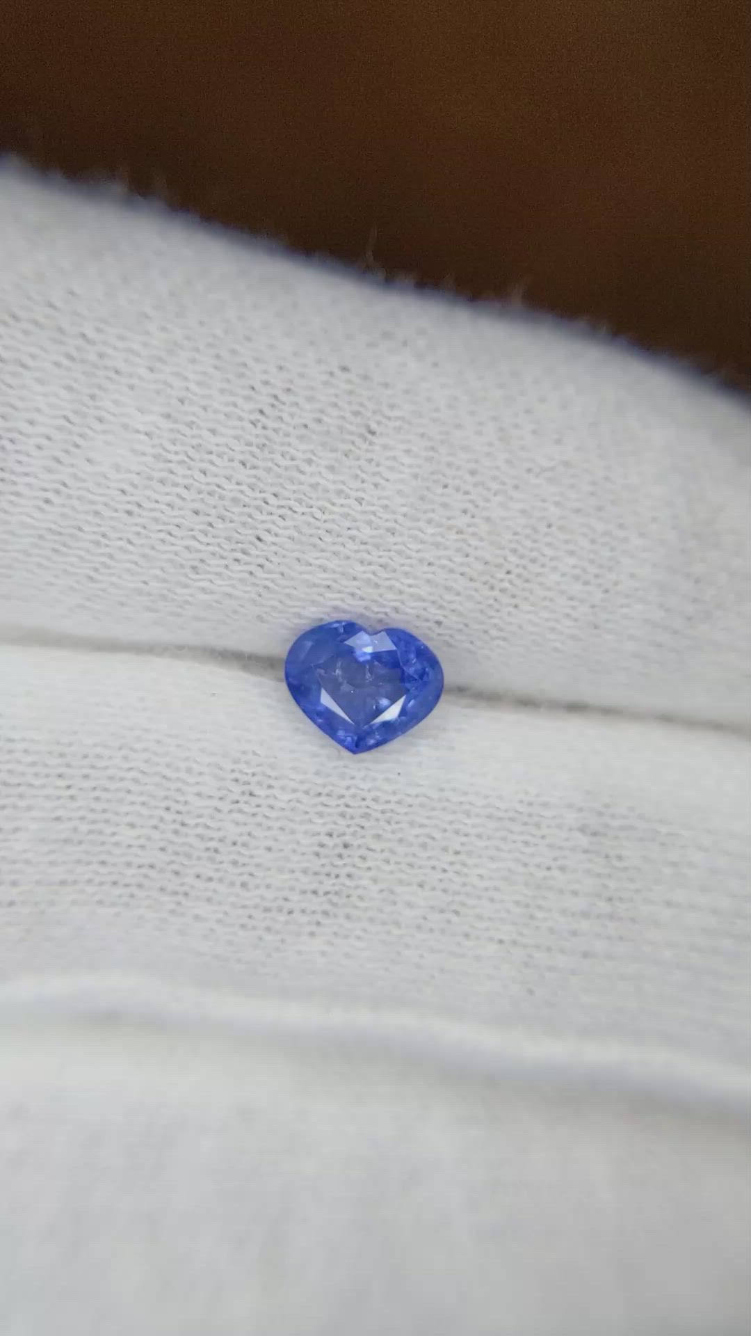 0.85 Ct. Blue Sapphire from Burma (Myanmar) Size Video