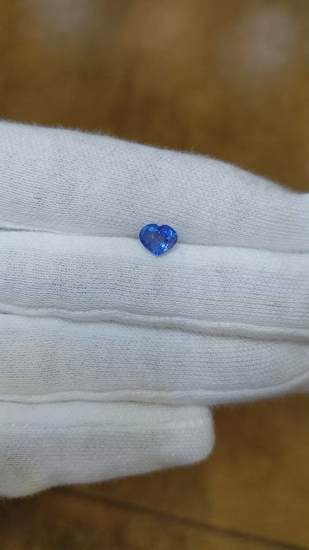 0.85 Ct. Blue Sapphire from Burma (Myanmar) Size Video