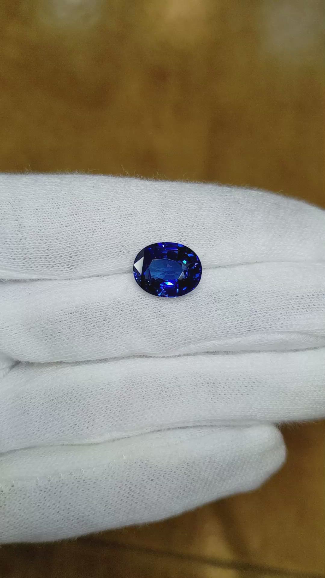 5.58 Ct. Blue Sapphire from Madagascar Size Video