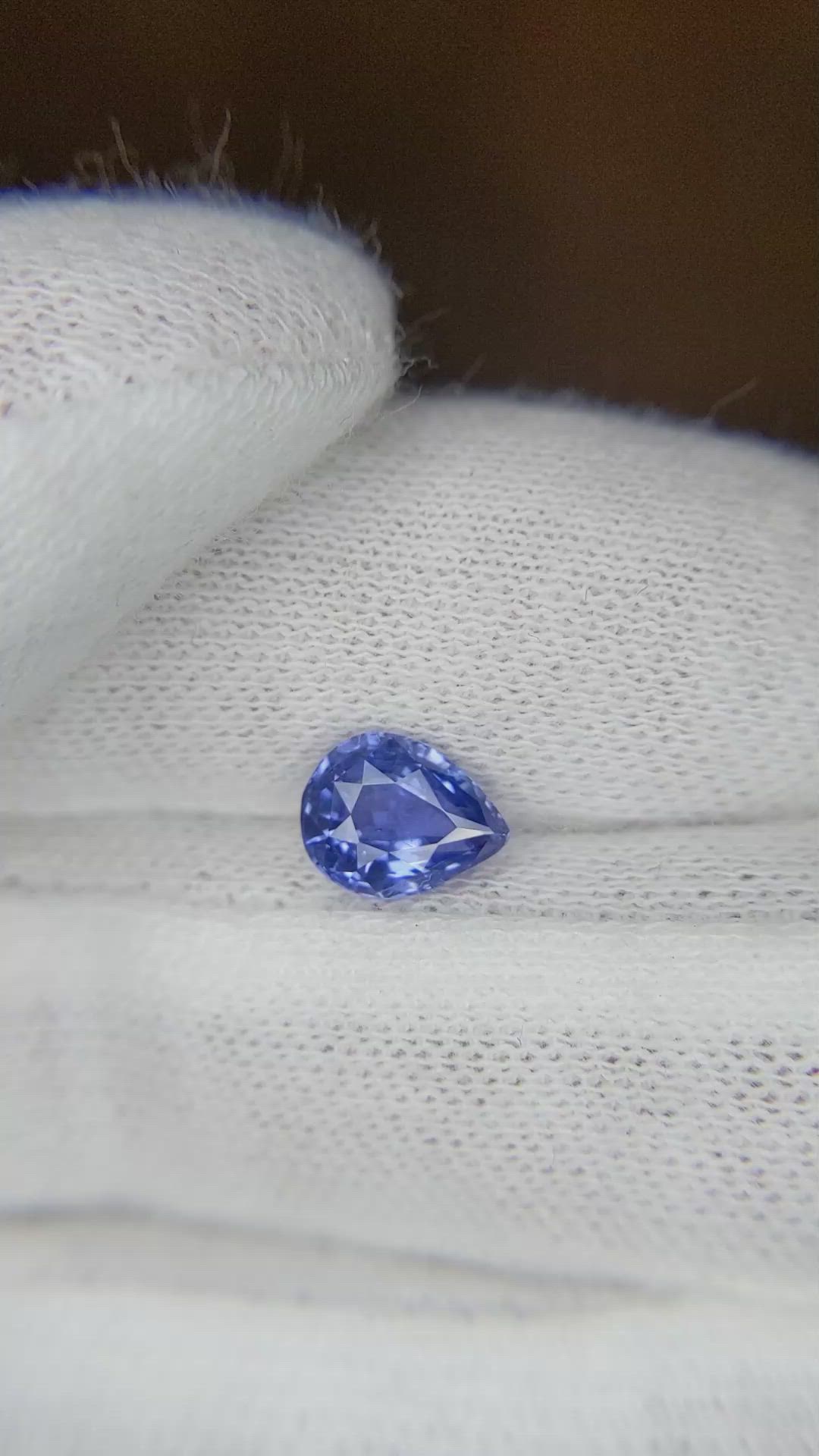 1.54 Ct. Blue Sapphire from Ceylon (Sri Lanka) Size Video