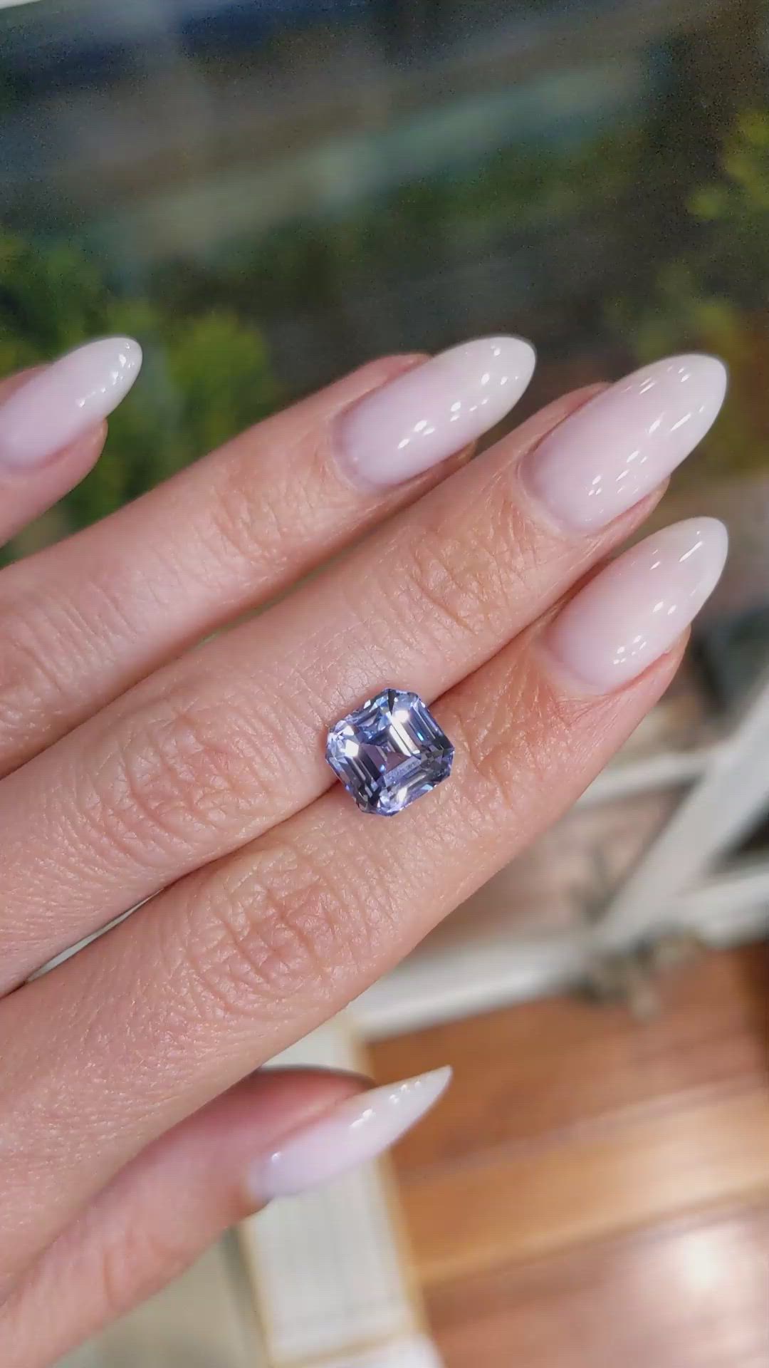 5.69 Ct. Color Change Sapphire from Ceylon (Sri Lanka) Size Video