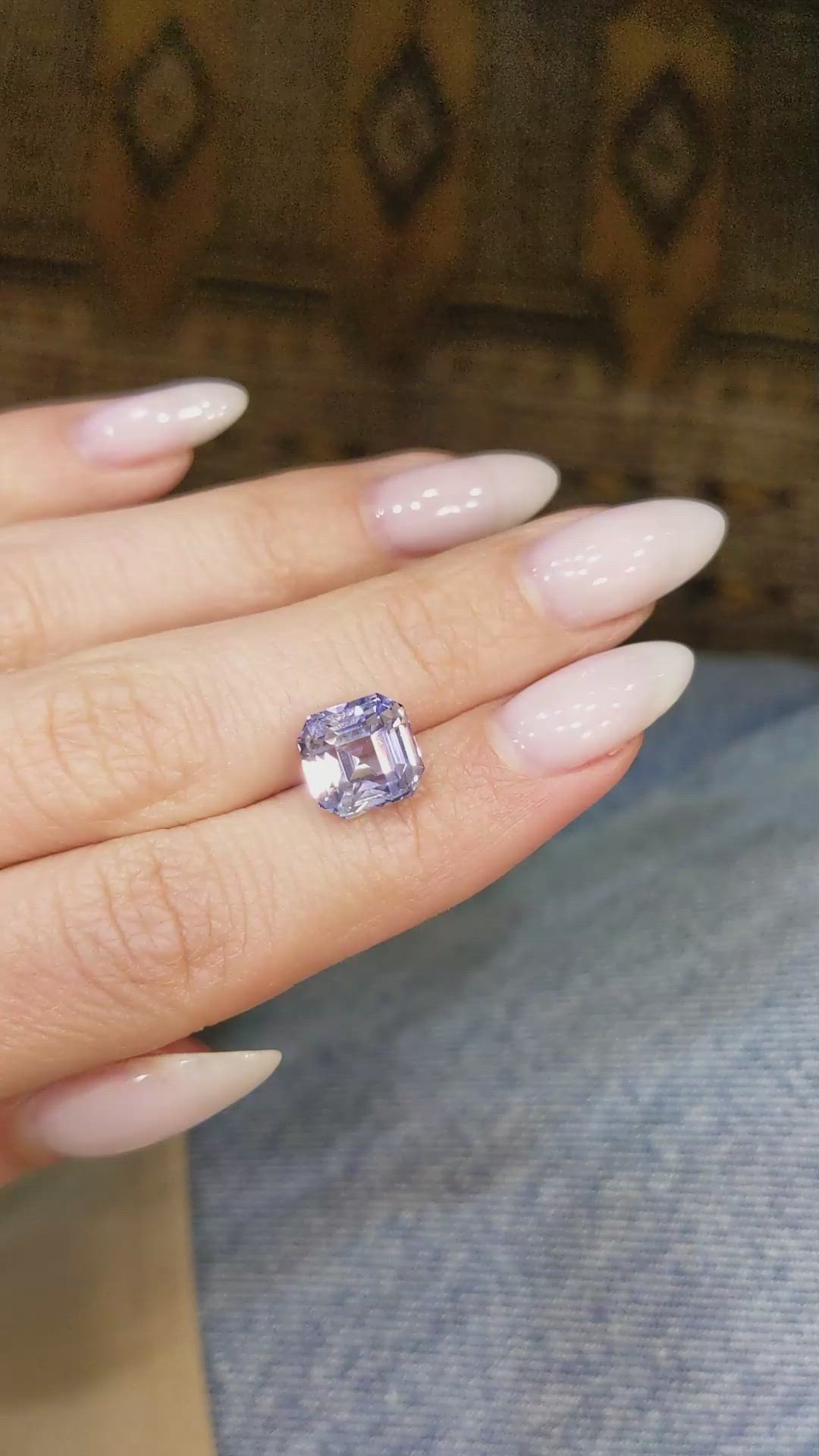 5.69 Ct. Color Change Sapphire from Ceylon (Sri Lanka) Size Video