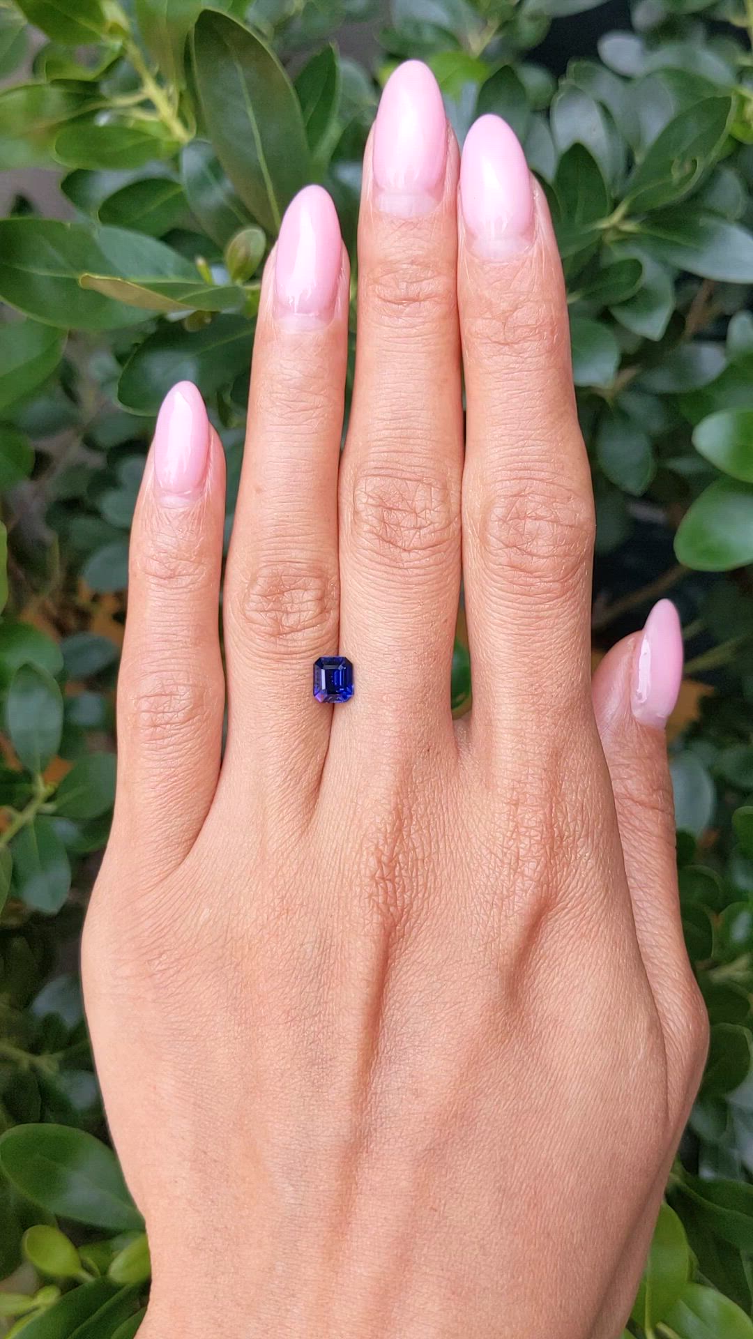 1.25 Ct. Blue Sapphire from Madagascar Size Video