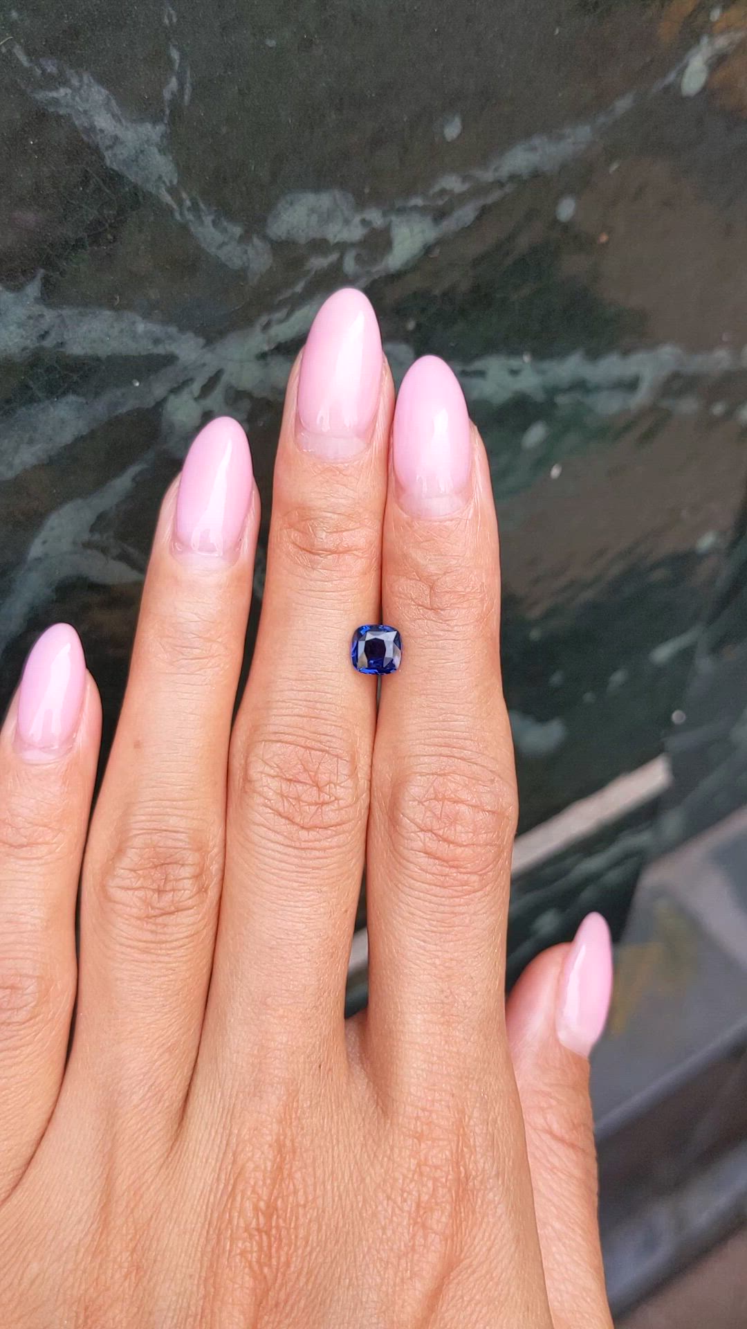 1.02 Ct. Blue Sapphire from Madagascar Size Video