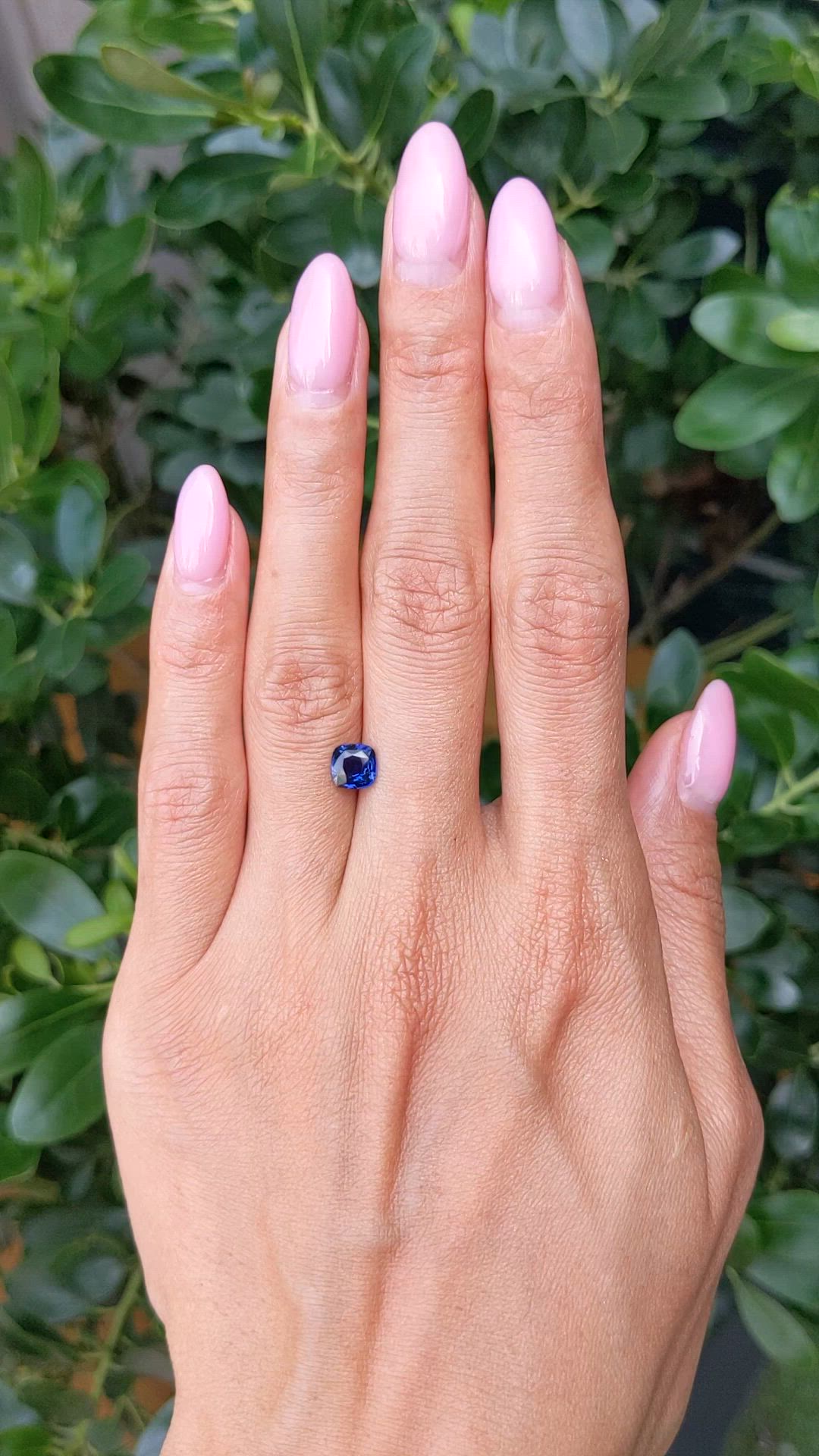 1.02 Ct. Blue Sapphire from Madagascar Size Video