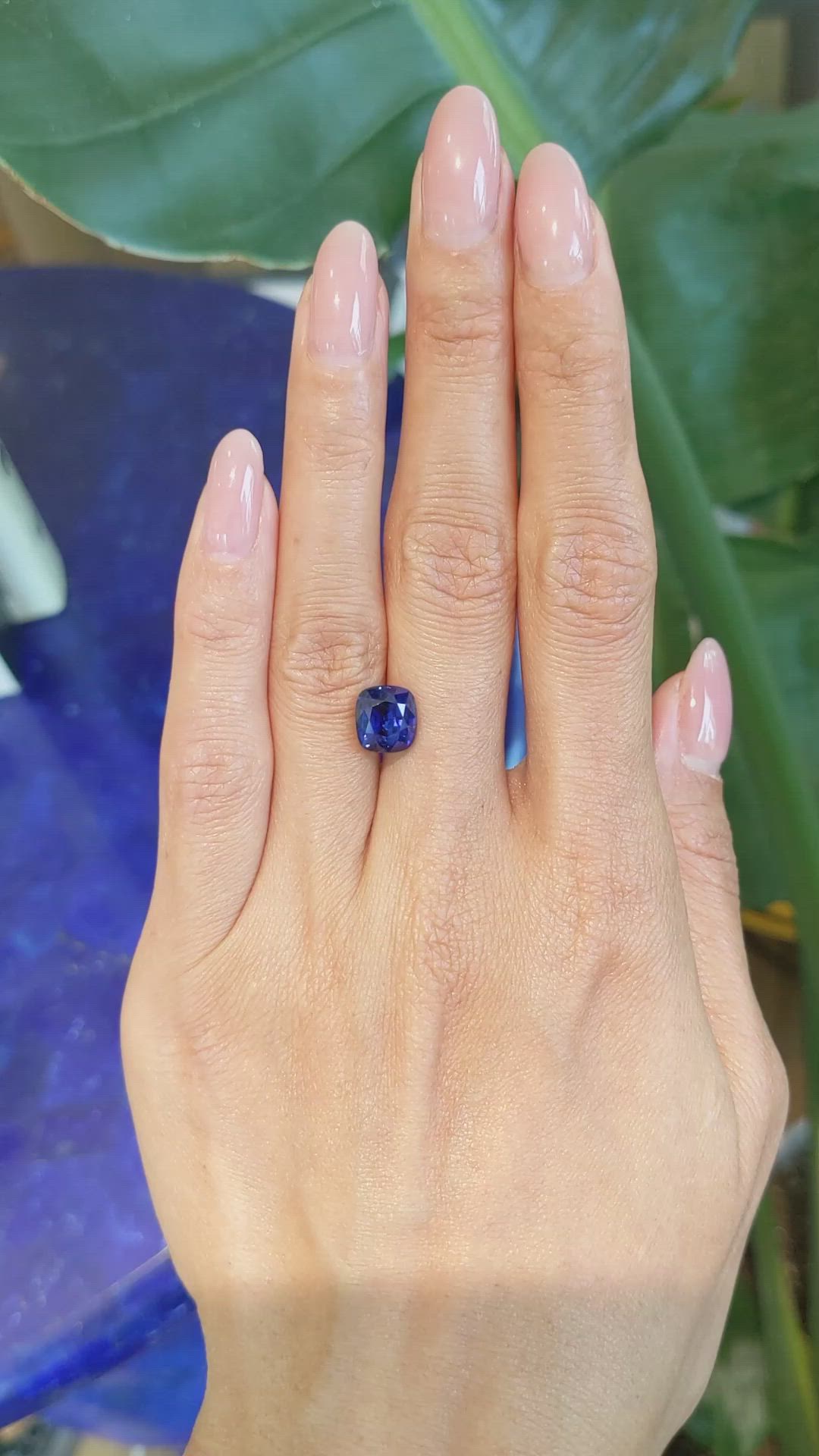 4.03 Ct. Blue Sapphire from Madagascar Size Video